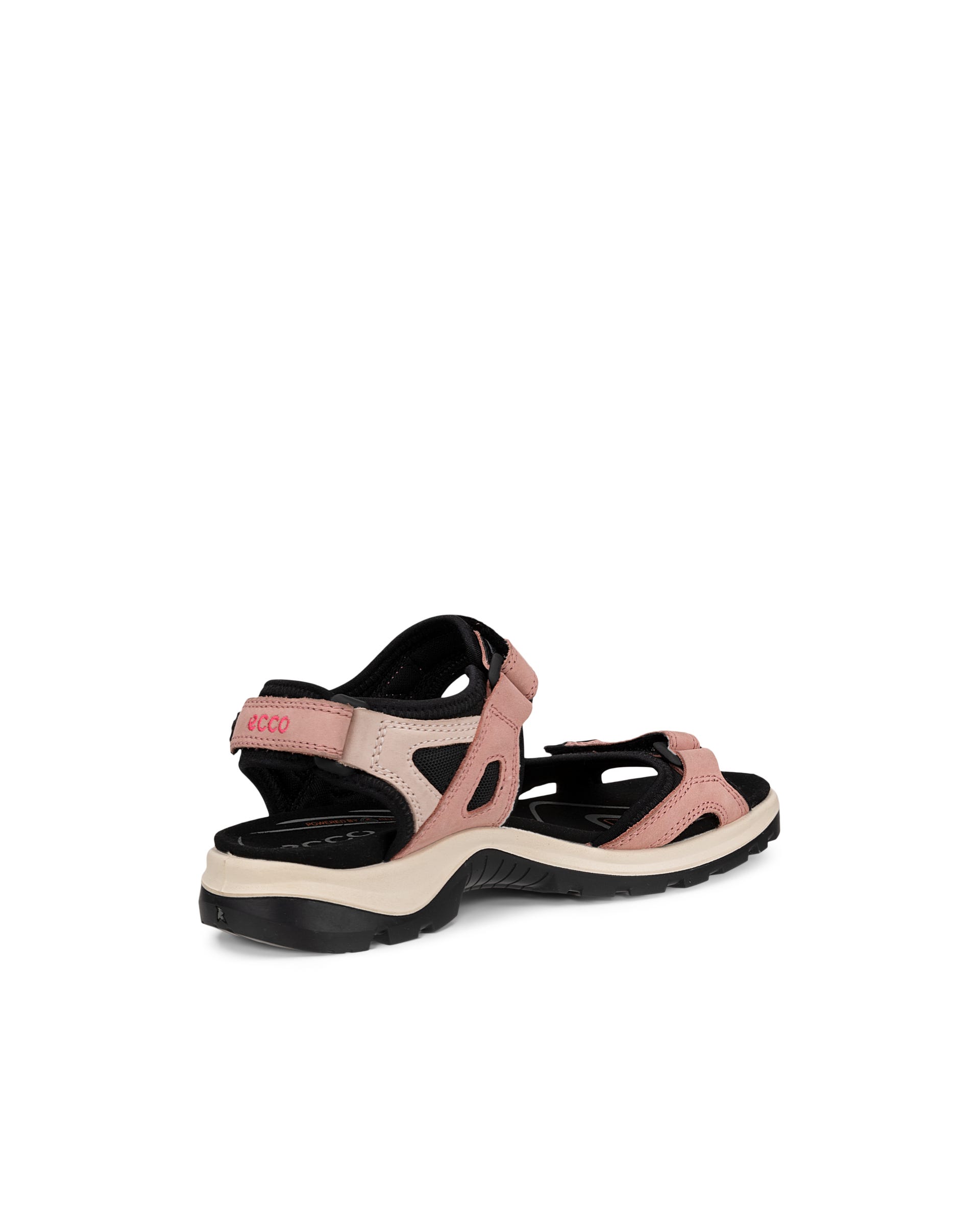 Women's ECCO® Offroad Yucatan Nubuck Walking Sandal - Pink - Back