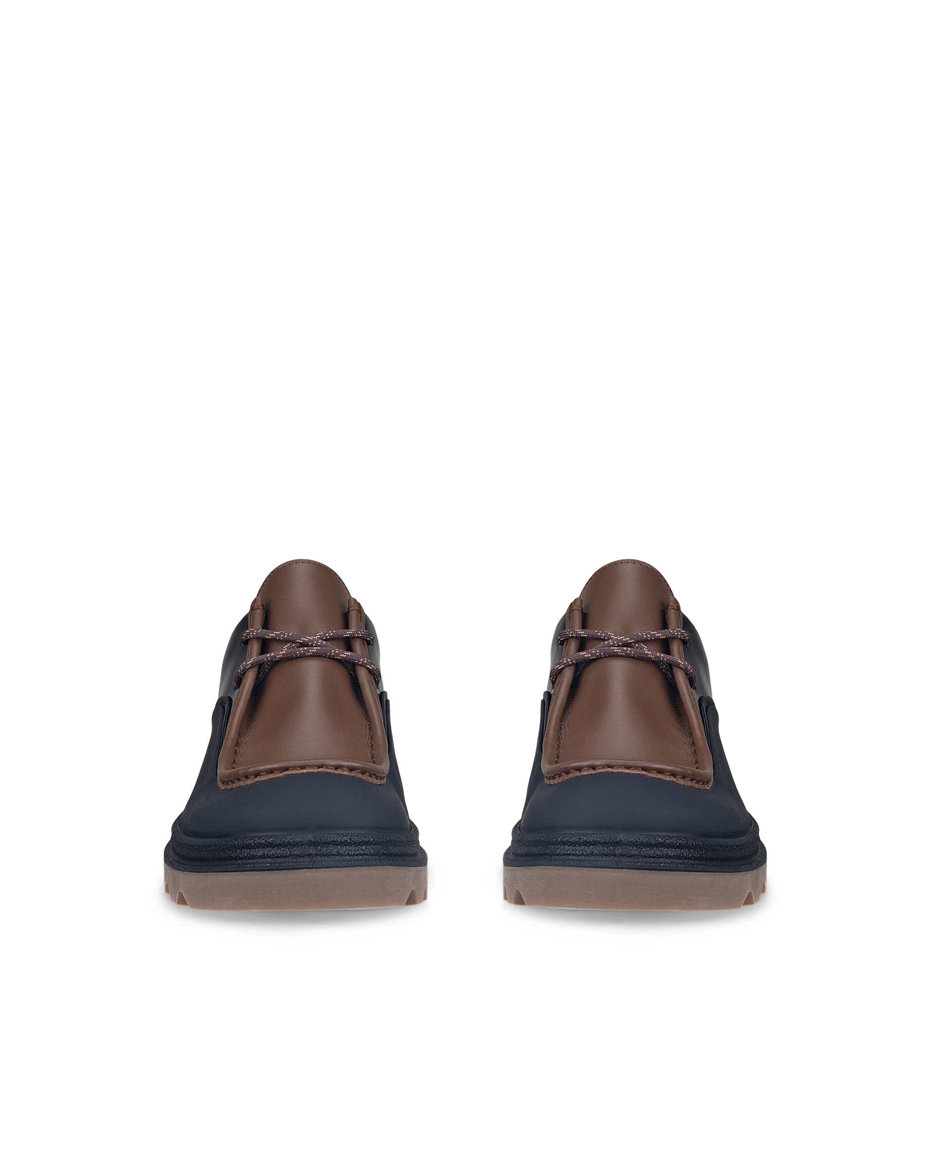 ECCO GRAINER WOMEN ウィメンズ レザーシューズ - ブラック - Front pair