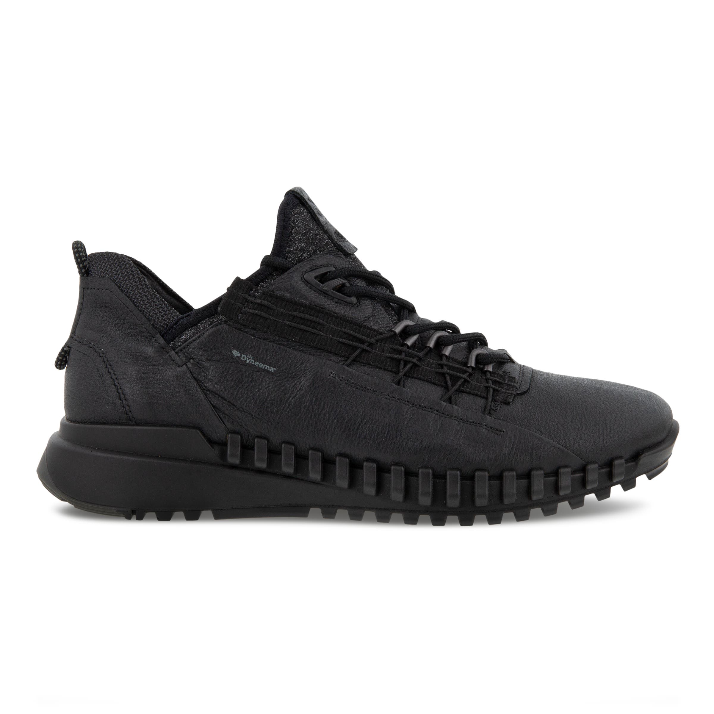 ECCO Zipflex Dyneema メンズ レザースニーカー - ブラック - Outside