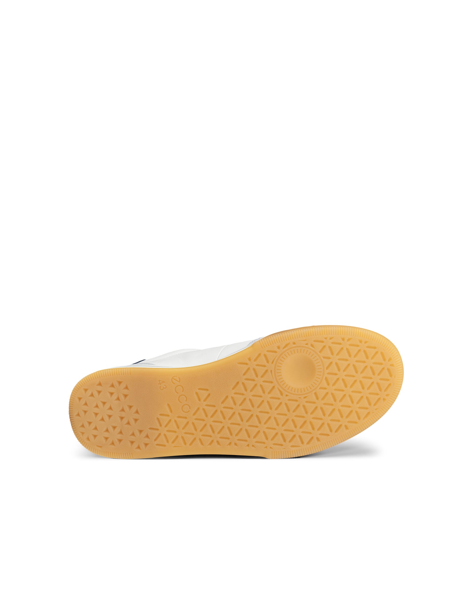 Men's ECCO® STREET COURT Leather Sneaker - White - Outside