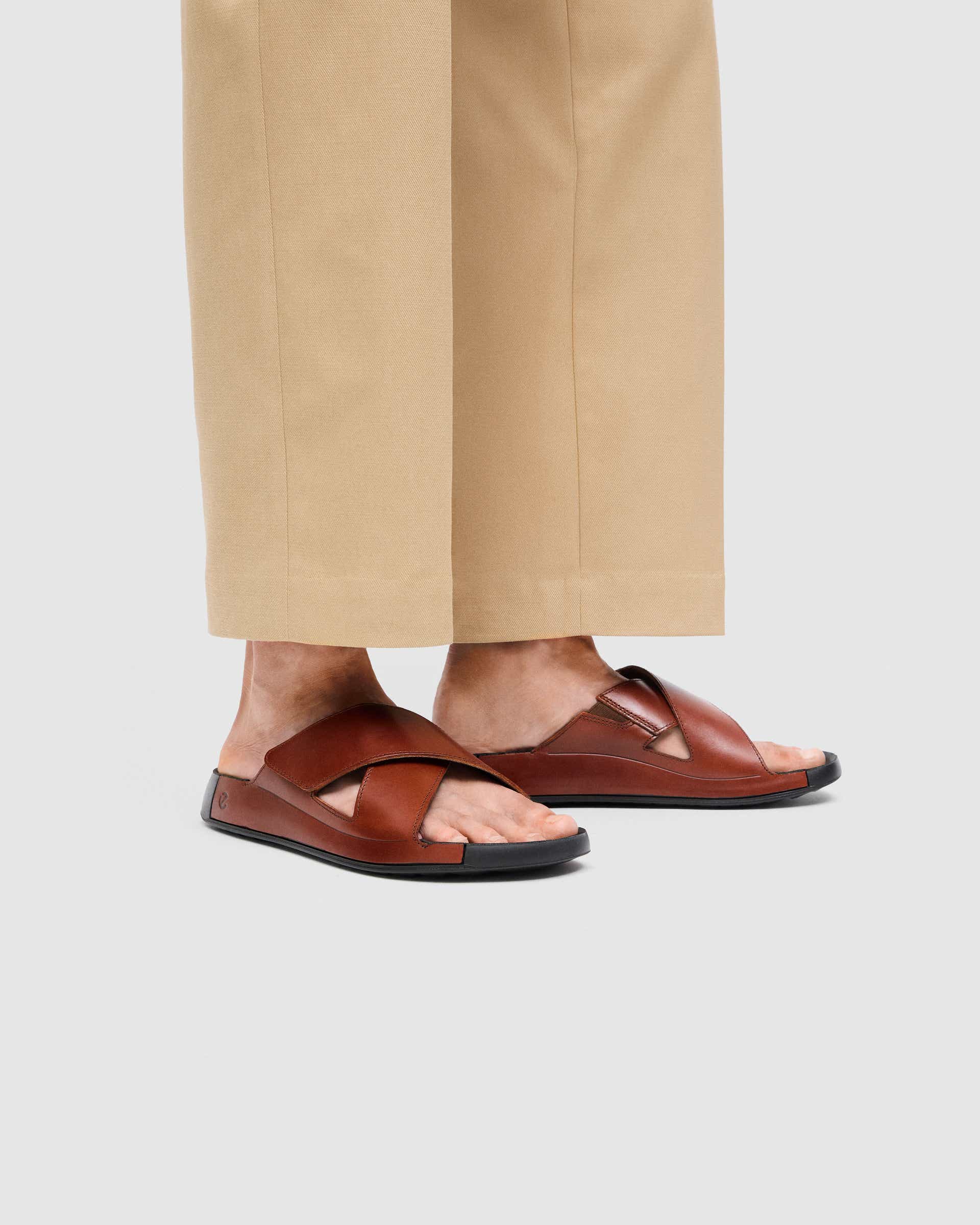 ECCO COZMO MEN'S SANDAL - Brown - Lifestyle image-1