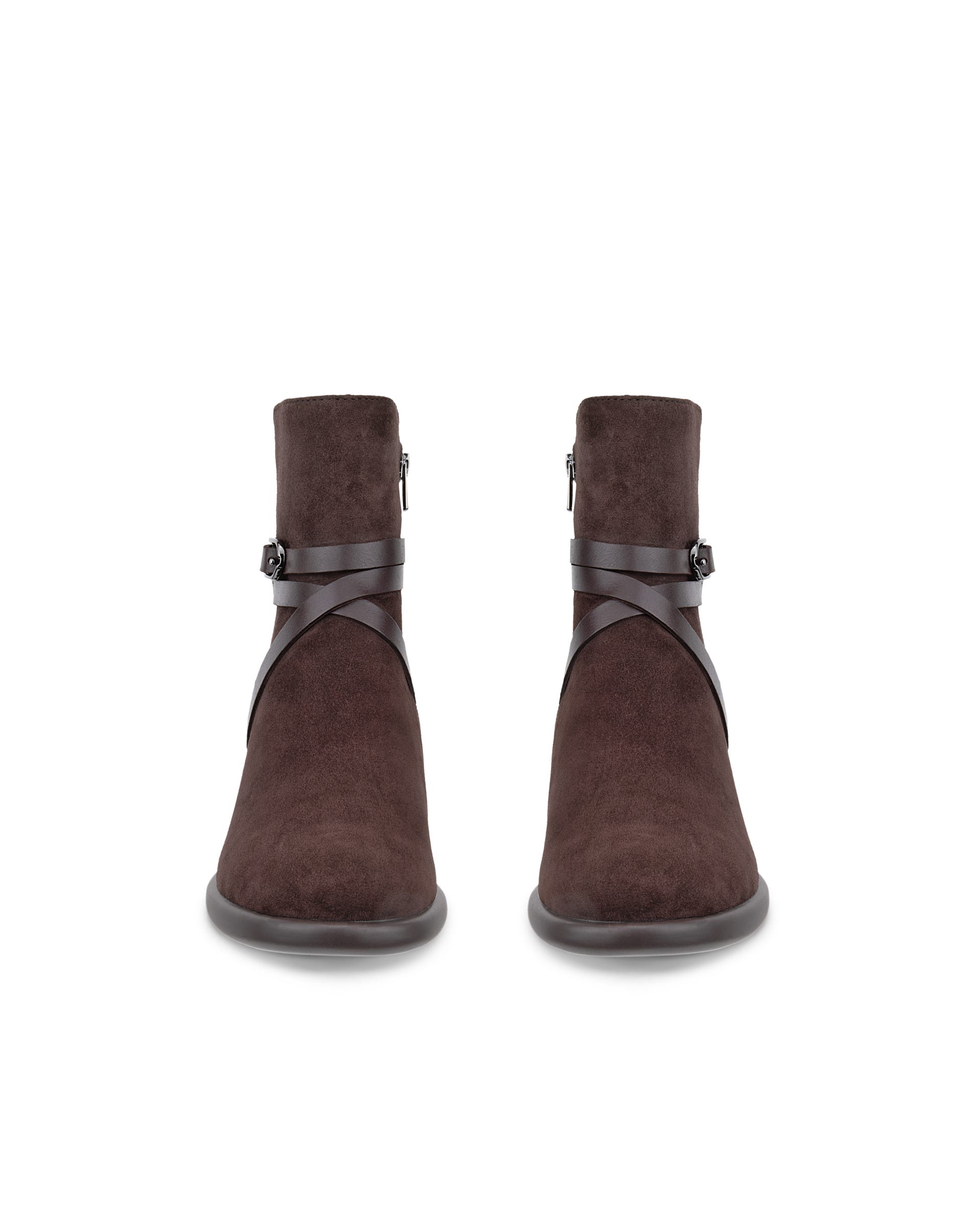 Women's ECCO® SCULPTED LX 35 Suede Ankle Boot - Brown - Outside