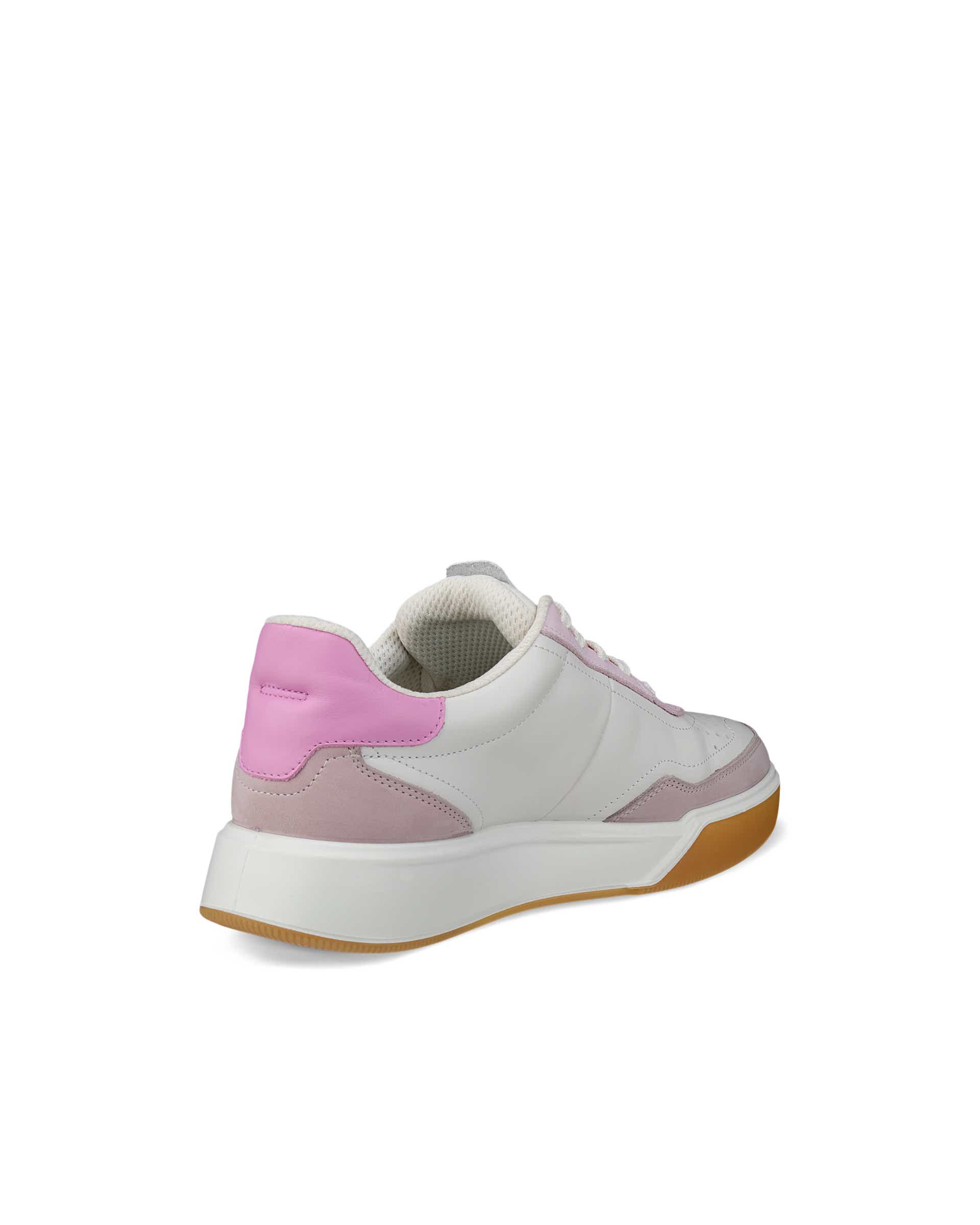 ECCO® STREET COURT baskets en cuir pour femme - Blanc - Back