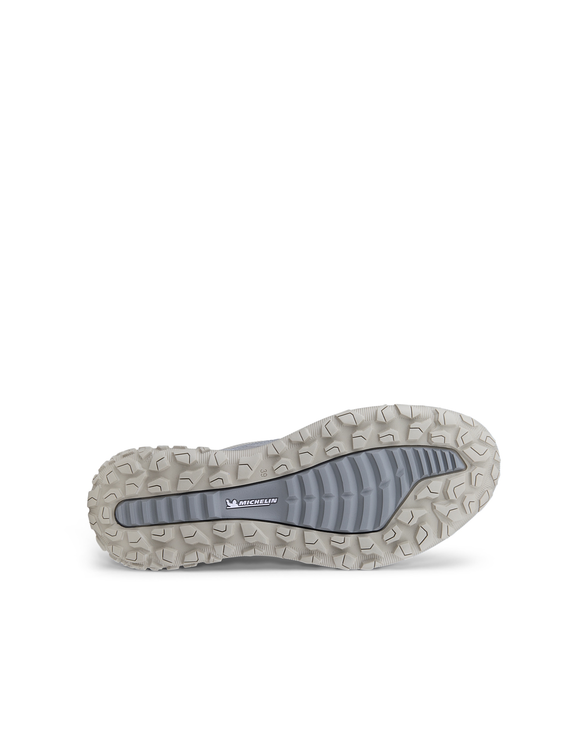 Zapatillas de senderismo de nobuk impermeables ECCO® ULT-TRN para mujer - Gris - Sole