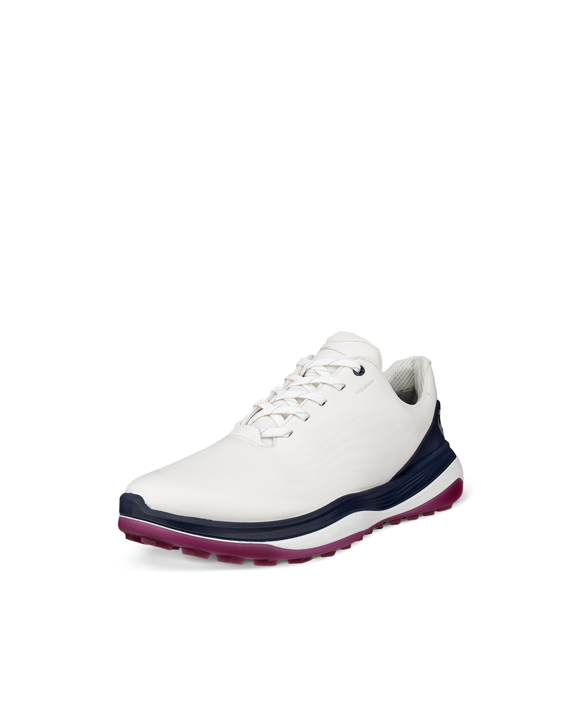 ECCO LT1 GOLF LACE Men メンズ レザーウォータープルーフゴルフシューズ - ホワイト - Main