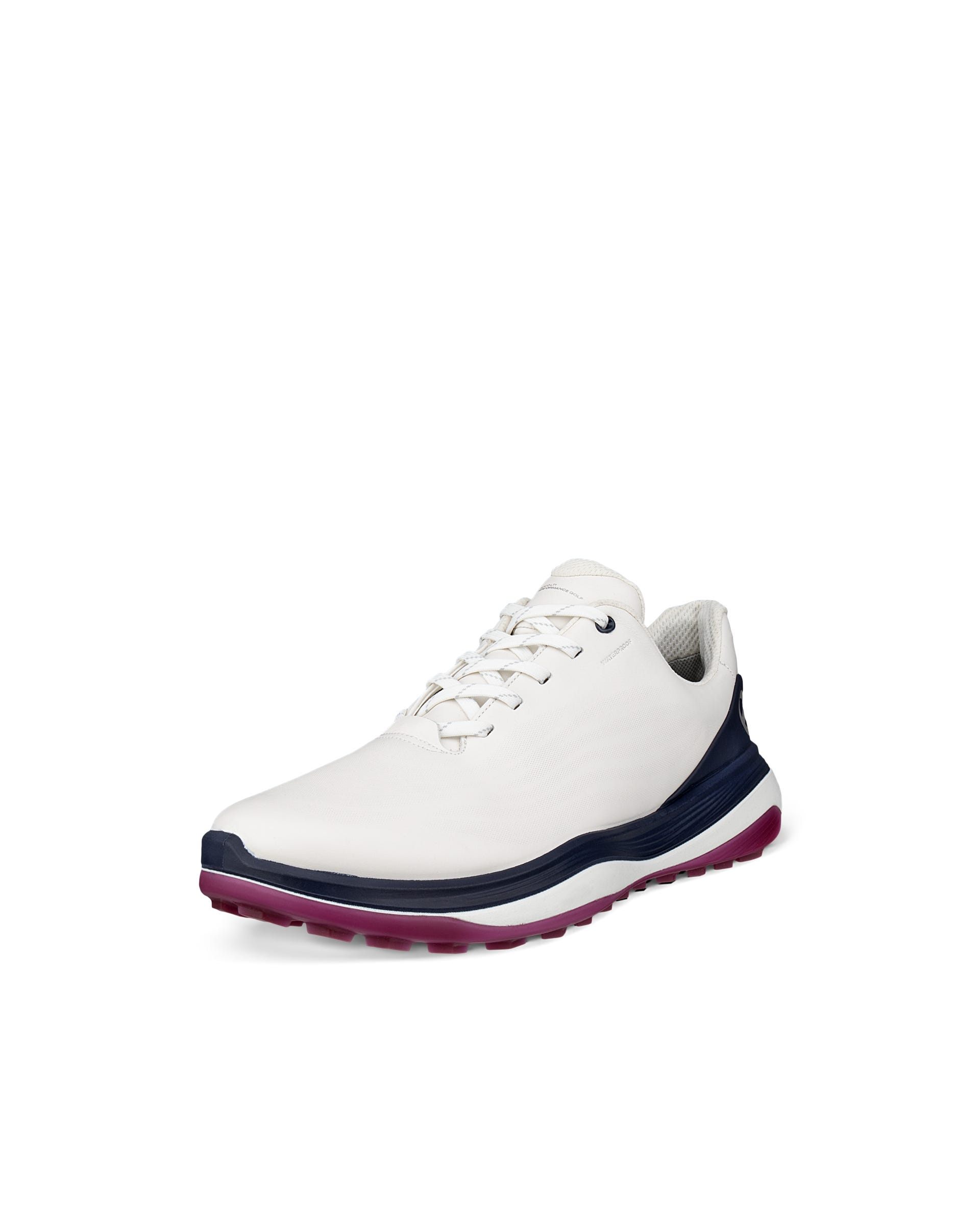 ECCO LT1 GOLF LACE Men メンズ レザーウォータープルーフゴルフシューズ - ホワイト - Main