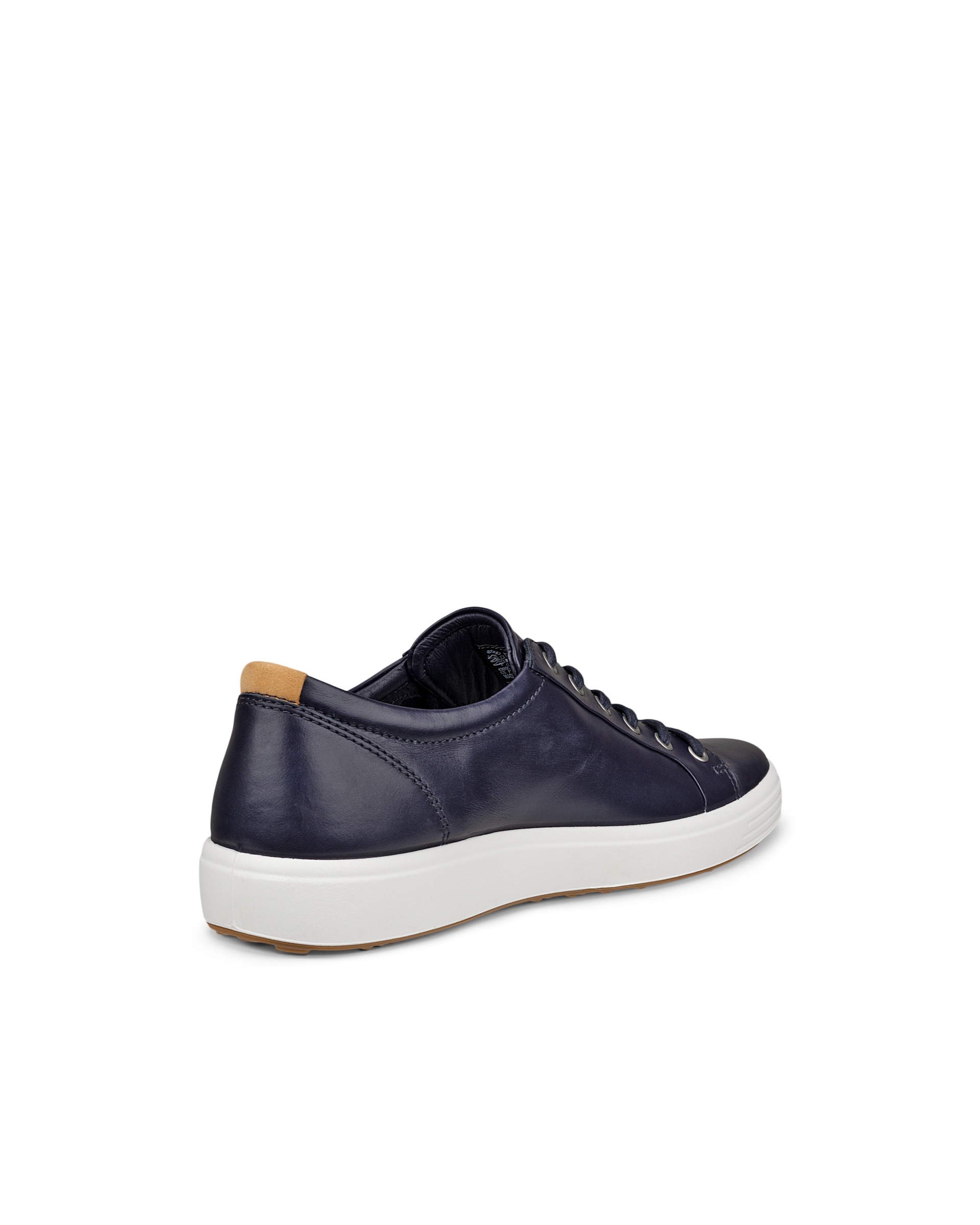 Zapatillas de piel ECCO® Soft 7 para hombre - Azul - Back