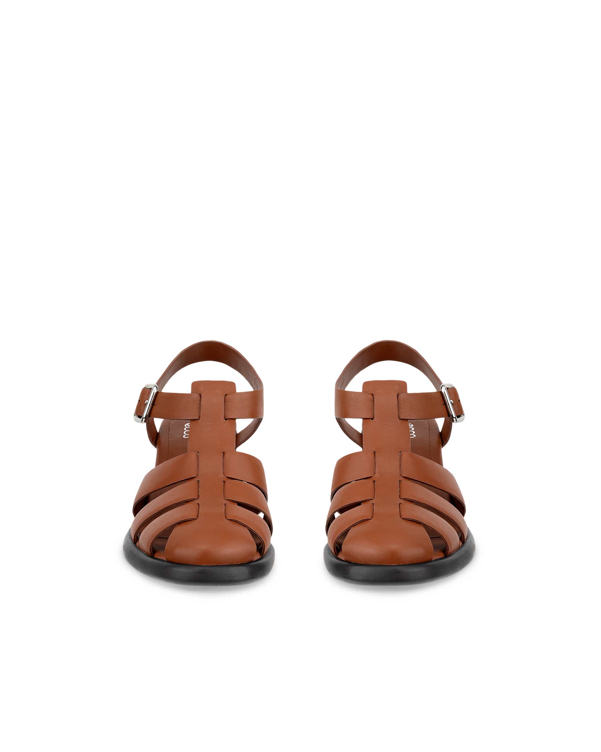 Women's ECCO® Sculpted LX 55 Fisherman  Heel Pump - Brown - Front pair