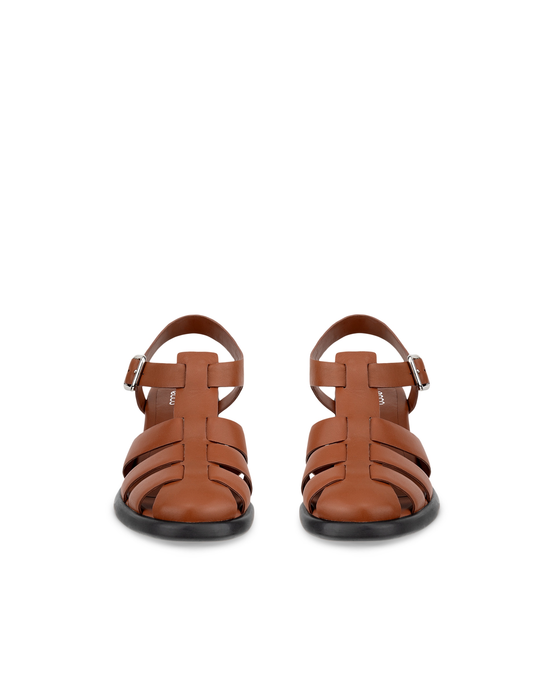 Women's ECCO® Sculpted LX 55 Fisherman  Heel Pump - Brown - Front pair