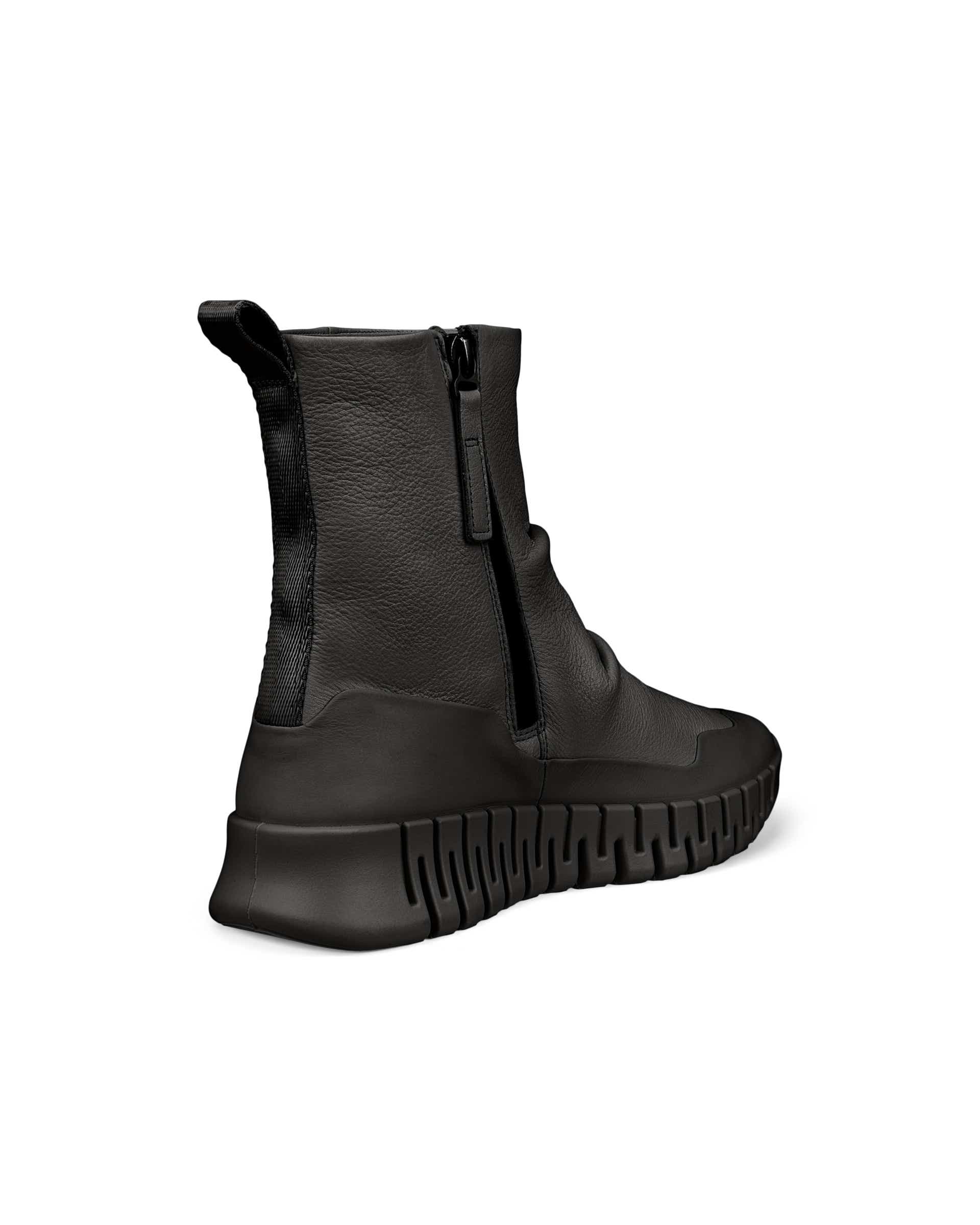 ECCO® Gruuv Dames halfhoge leren laars - Zwart - Back