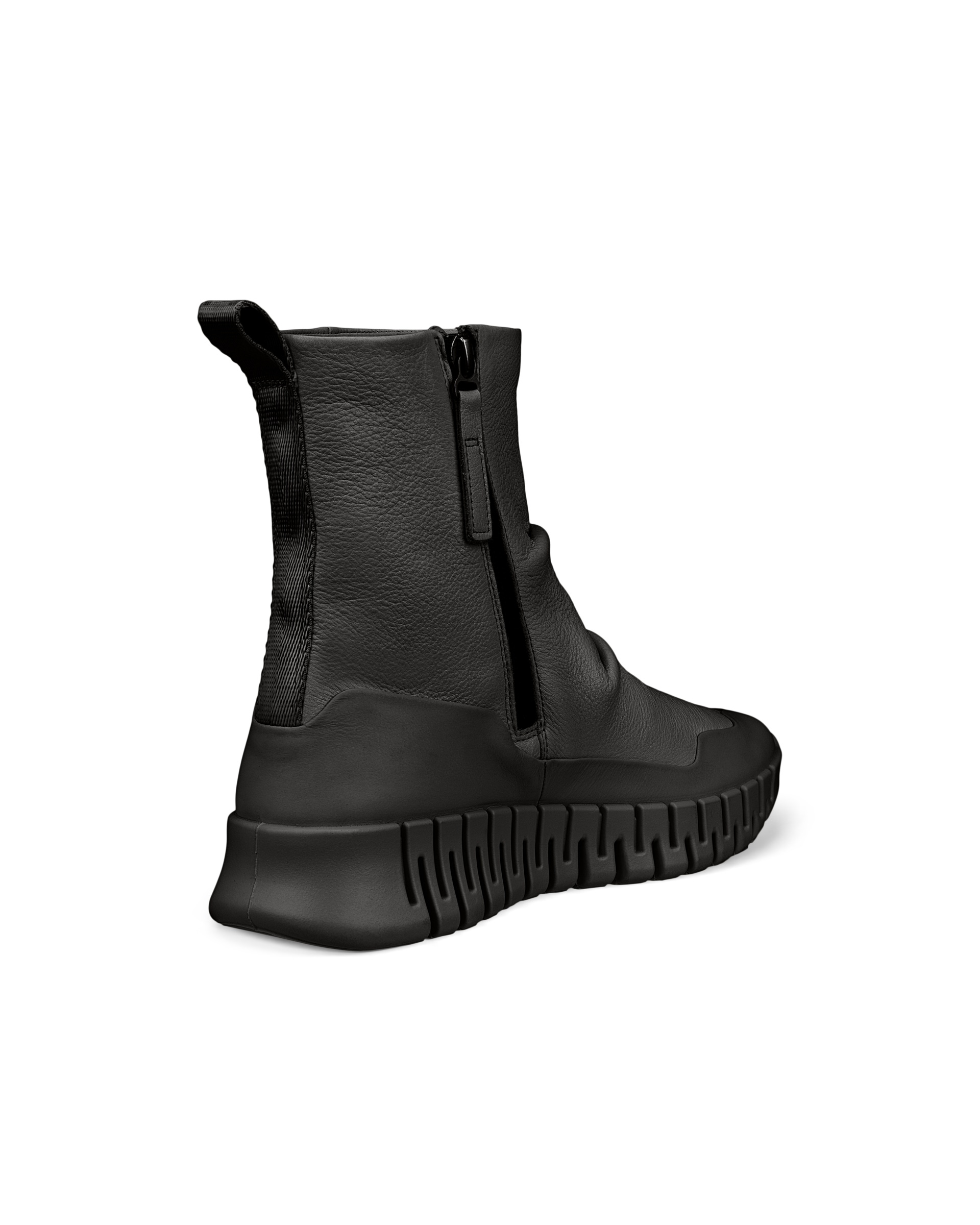 ECCO® Gruuv Dames halfhoge leren laars - Zwart - Back