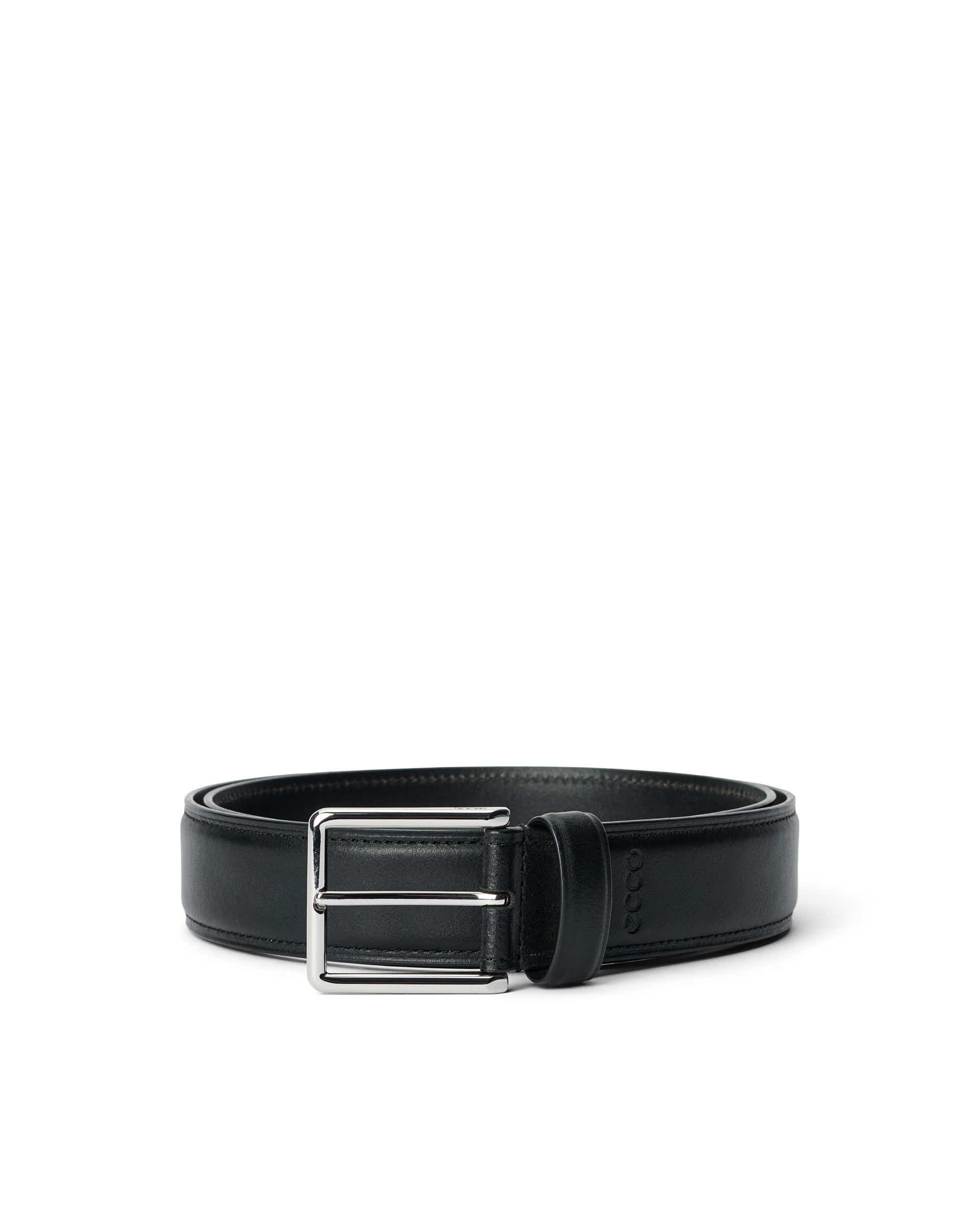 ECCO® ESSENTIAL heren leren riem - Zwart - Main