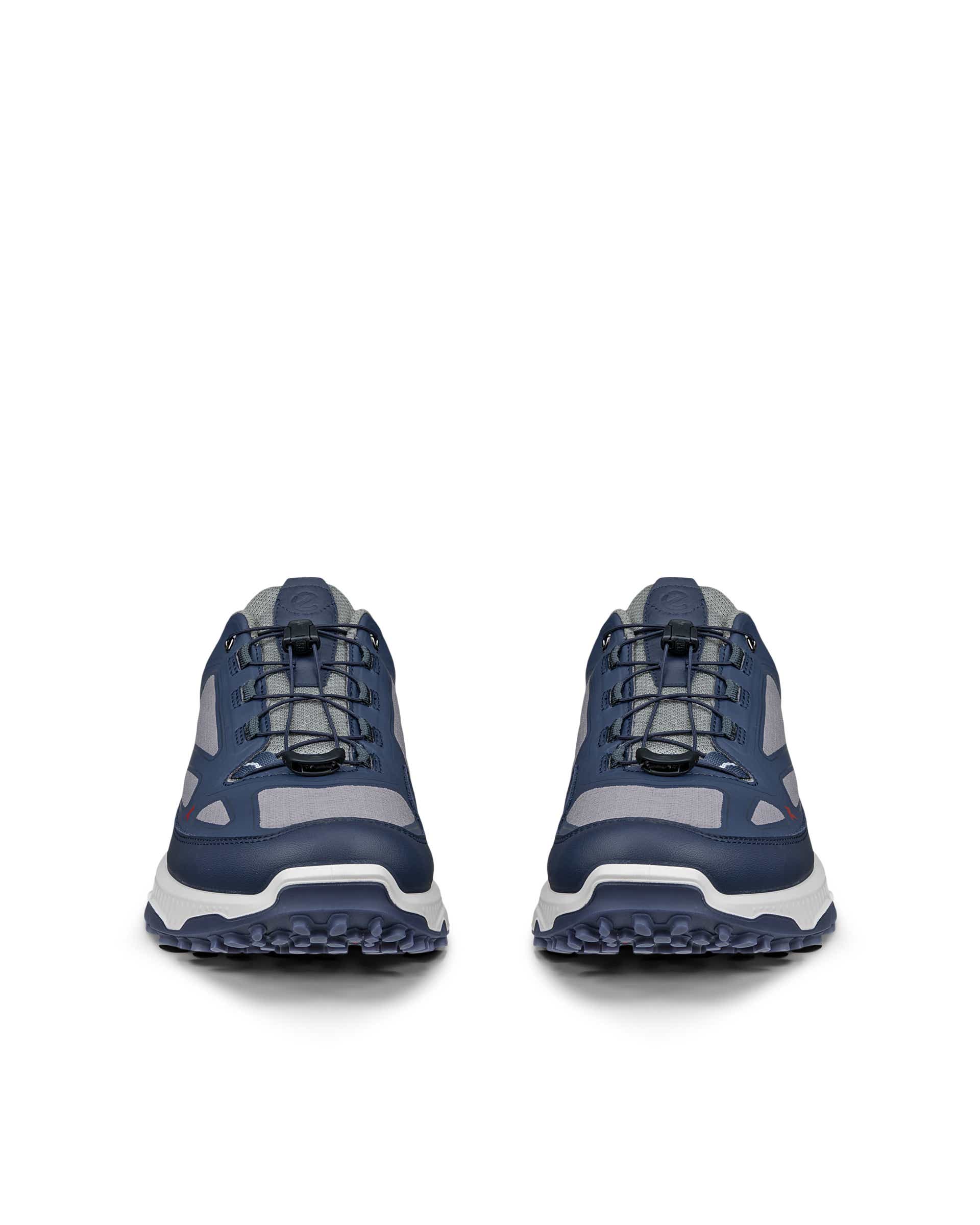 Men's ECCO® RECEPTOR XP Textile Gore-Tex Outdoor Trainer - Blue - Front pair