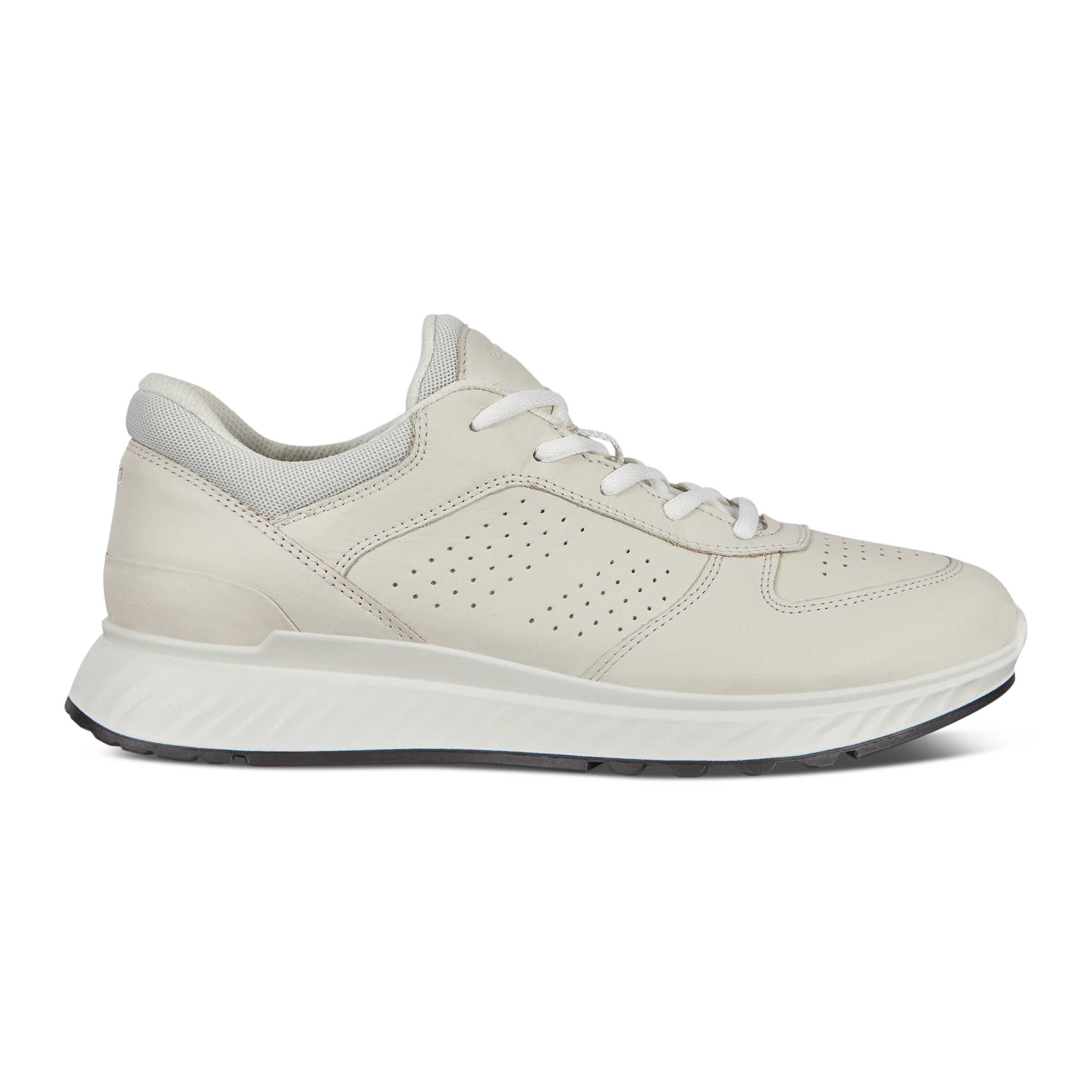 Men's ECCO® Exostride Leather Outdoor Sneaker - White - Outside