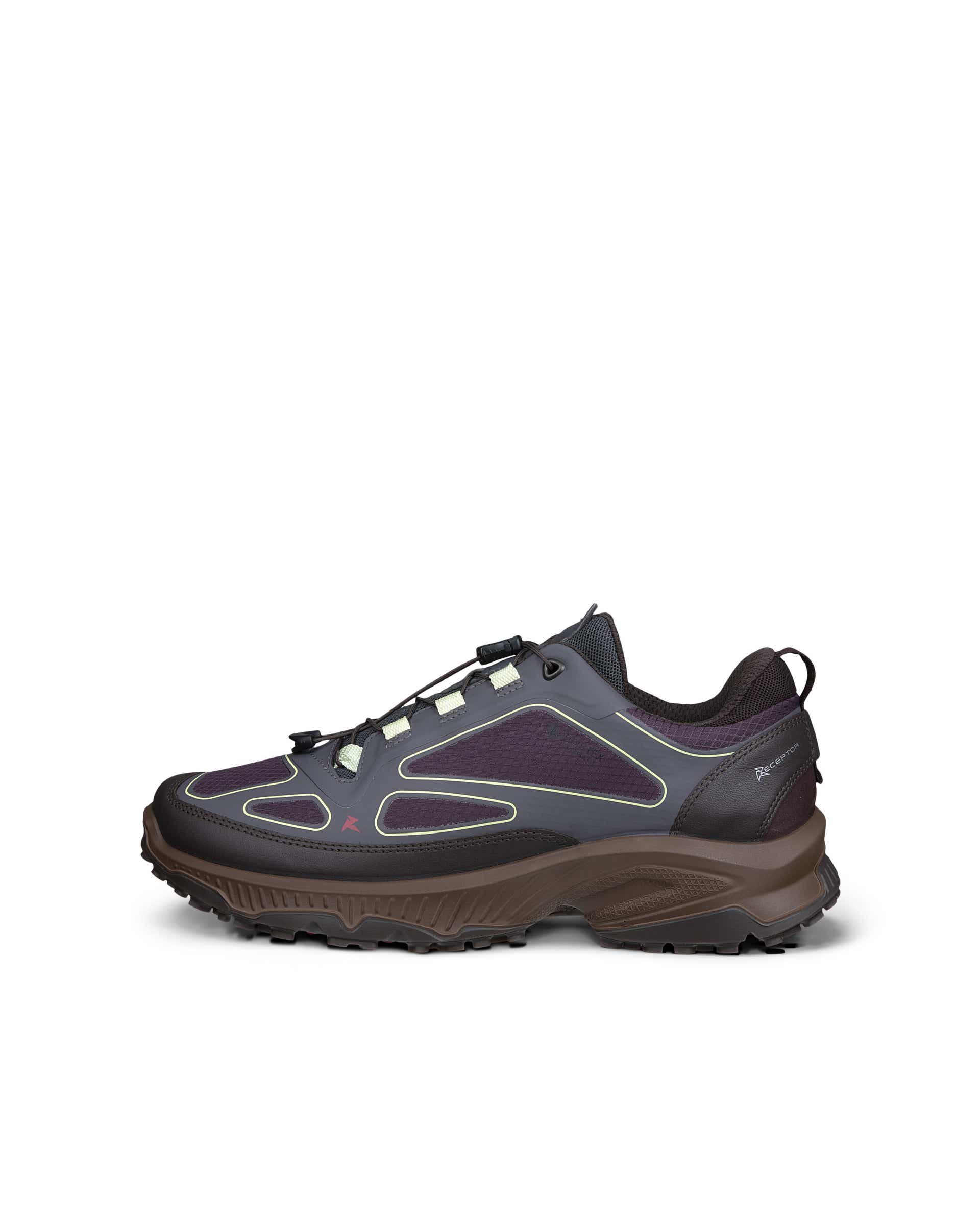ECCO RECEPTOR XP WOMEN ウィメンズ レザースニーカー - グレー - Outside