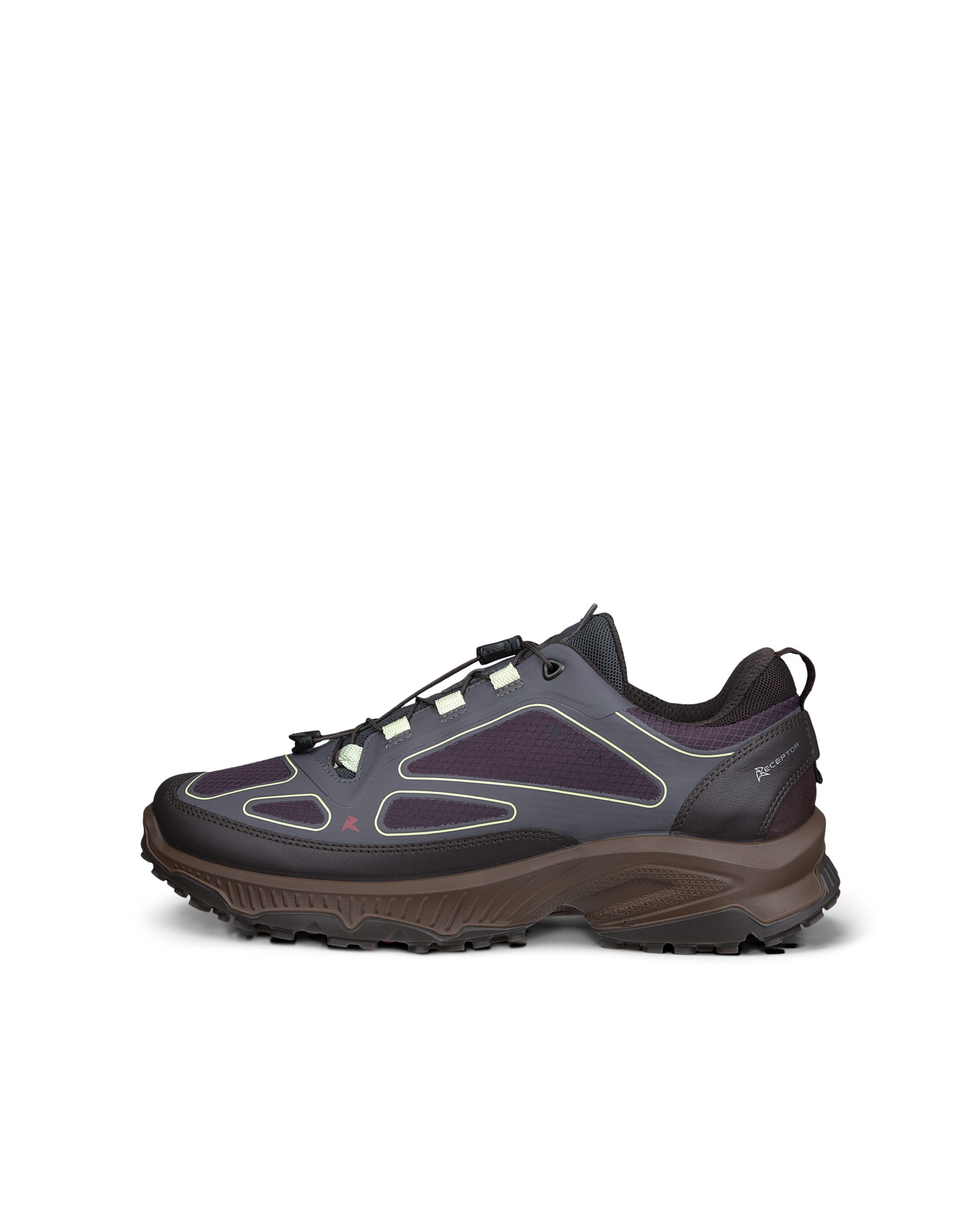 ECCO RECEPTOR XP WOMEN ウィメンズ レザースニーカー - グレー - Outside