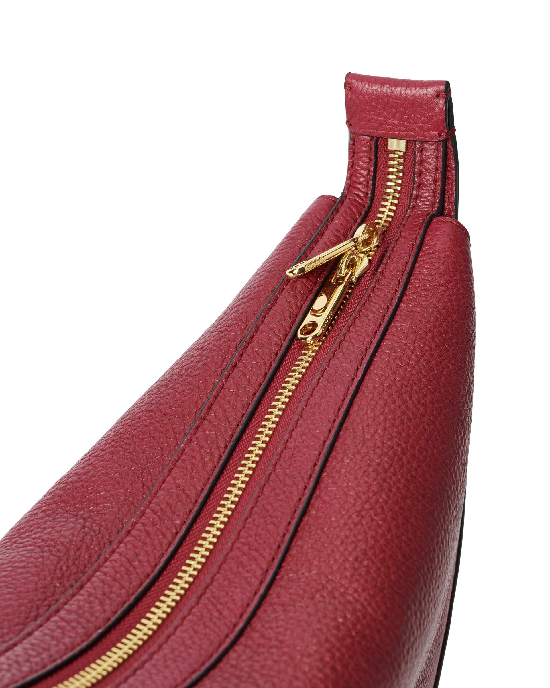 ECCO® Fortune Bag sac hobo en cuir - Rouge - Detail-1