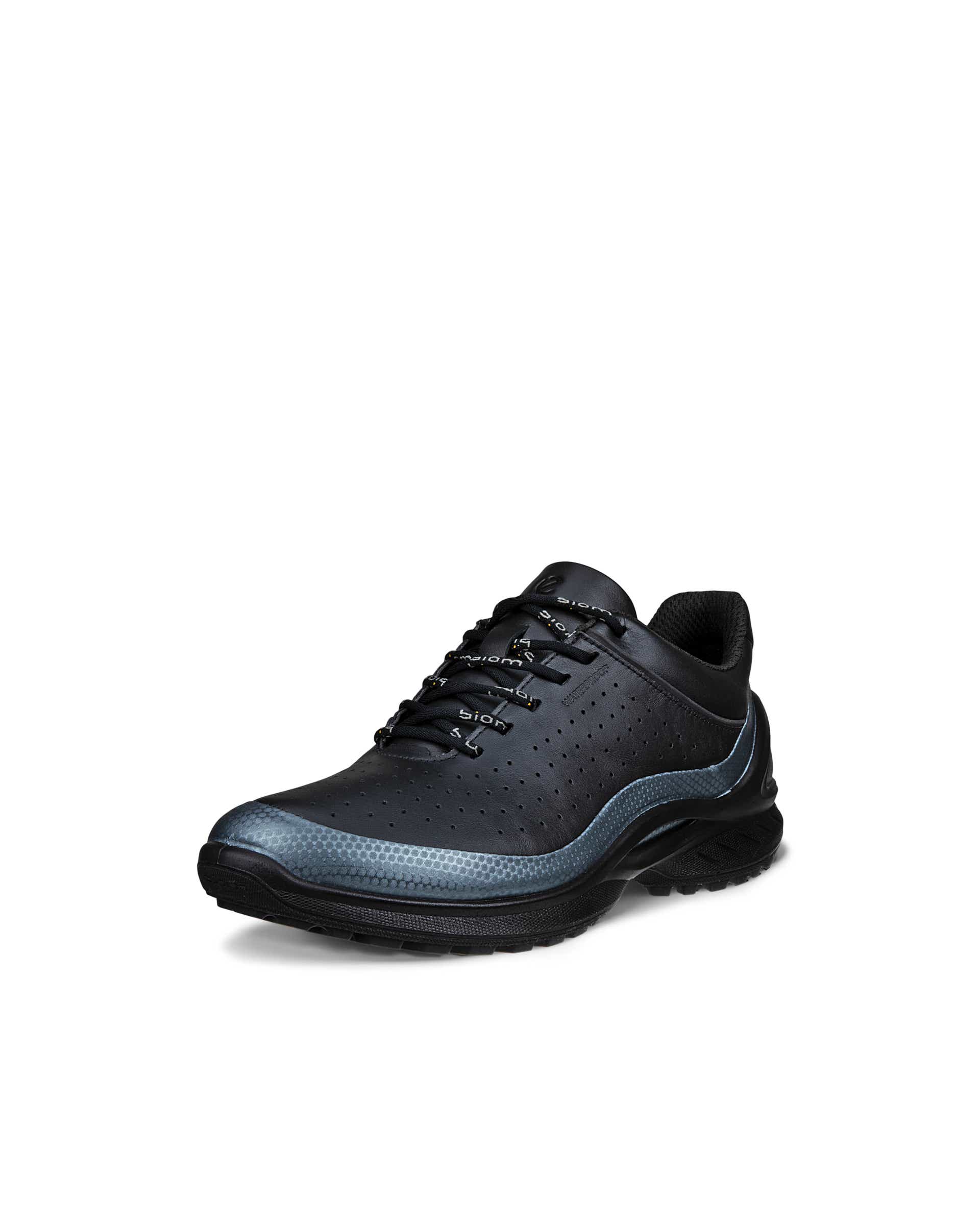 Women's ECCO® Biom Energi Leather Waterproof Sneaker - Black - Main