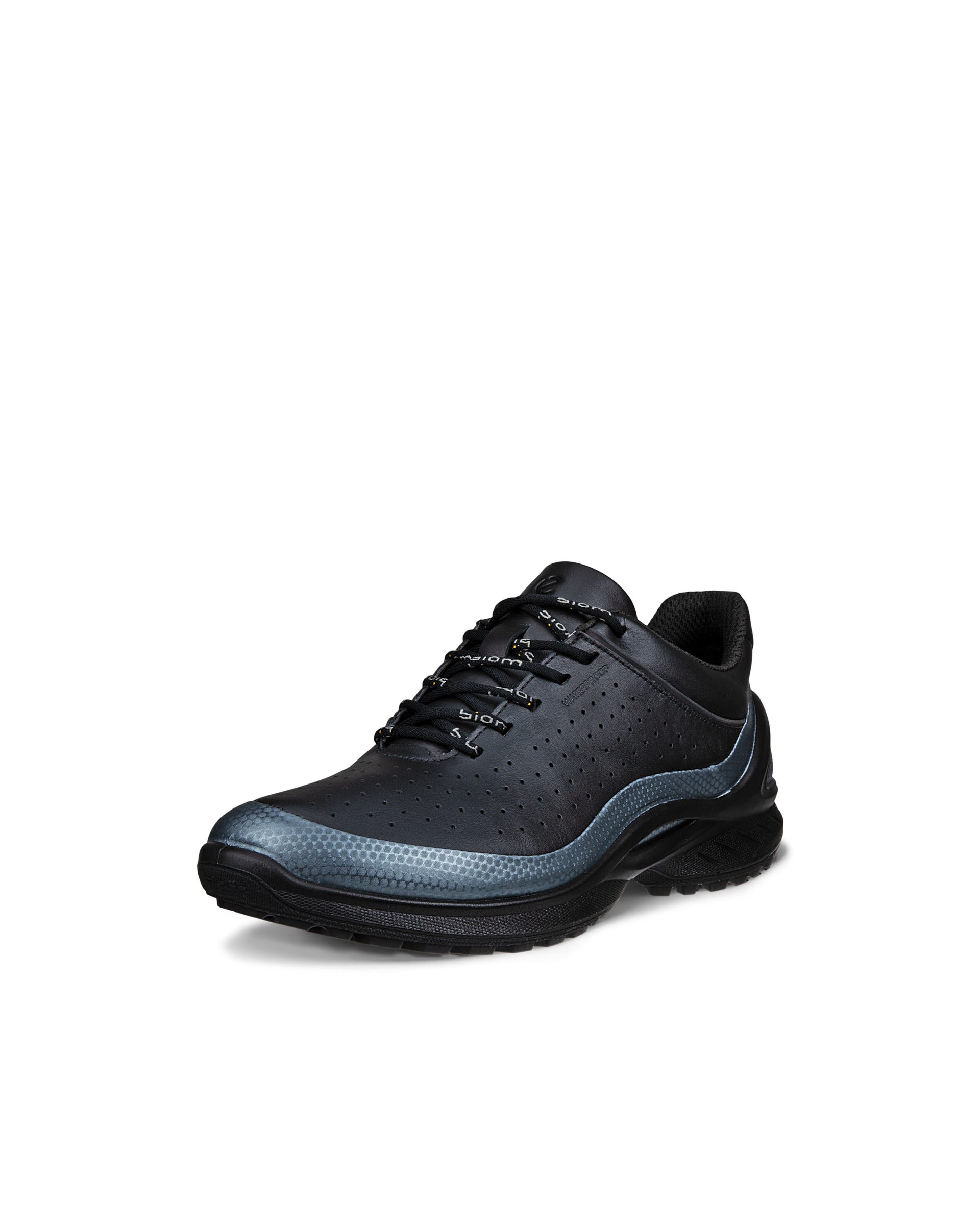 Women's ECCO® Biom Energi Leather Waterproof Sneaker - Black - Main