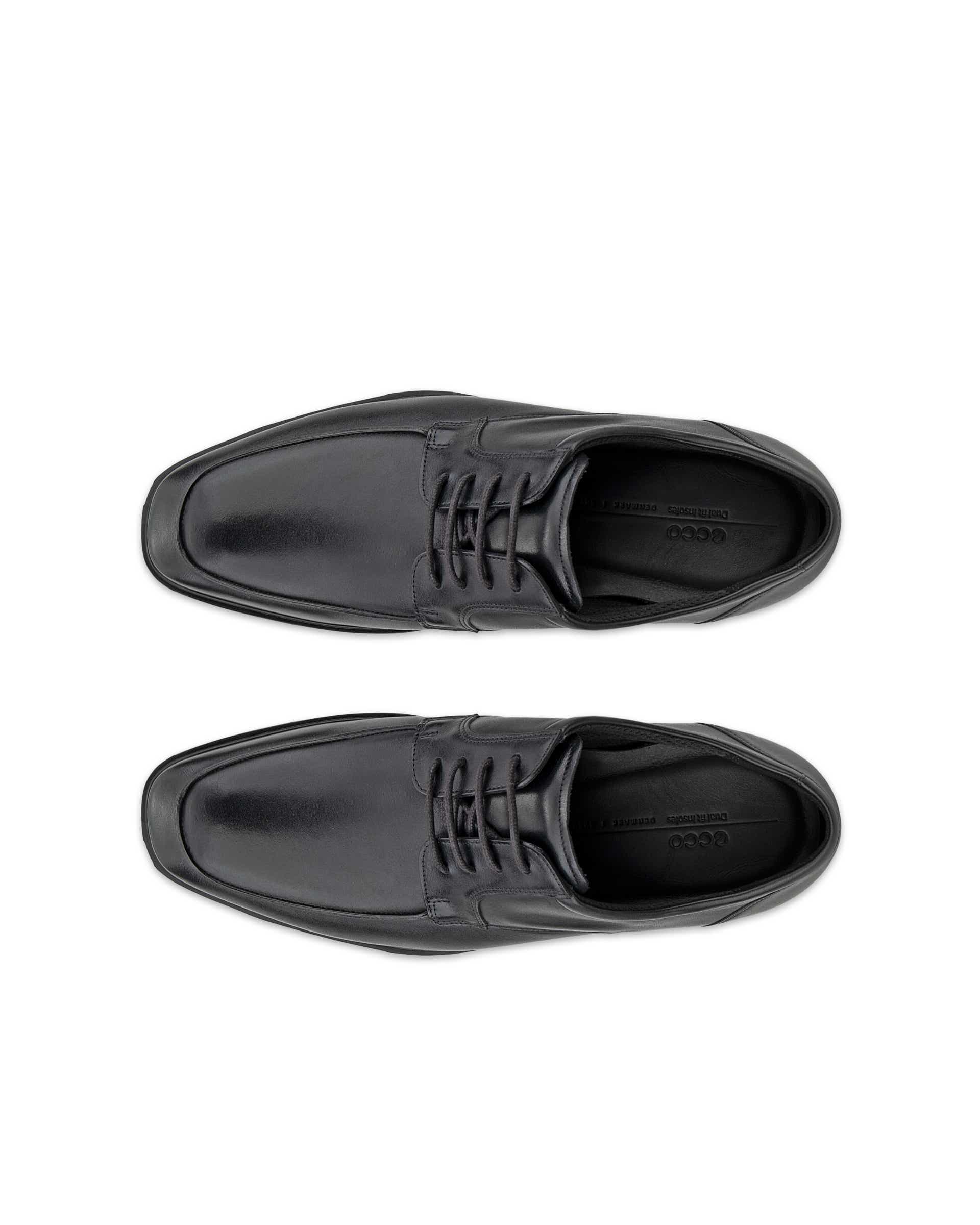ECCO® METROPOLE MILAN férfi bőr apron derby cipő - Fekete - Top left pair