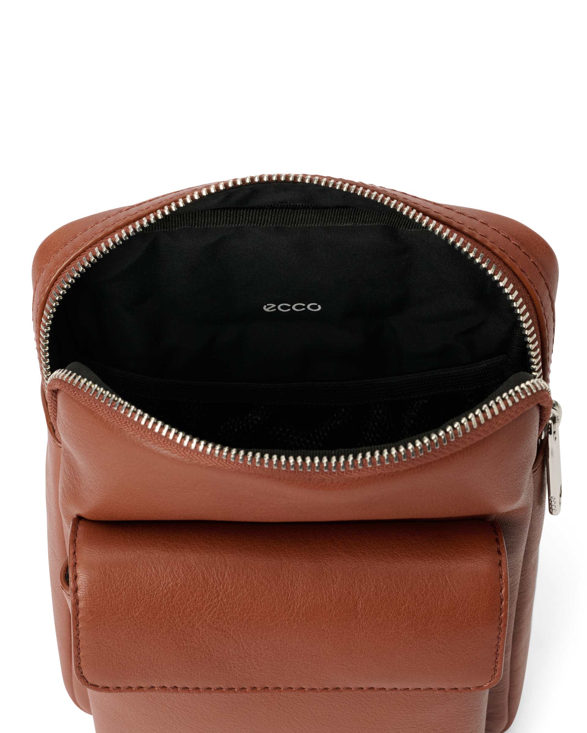 FLAT POUCH CITY CROSSBODY - 브라운 - Inside