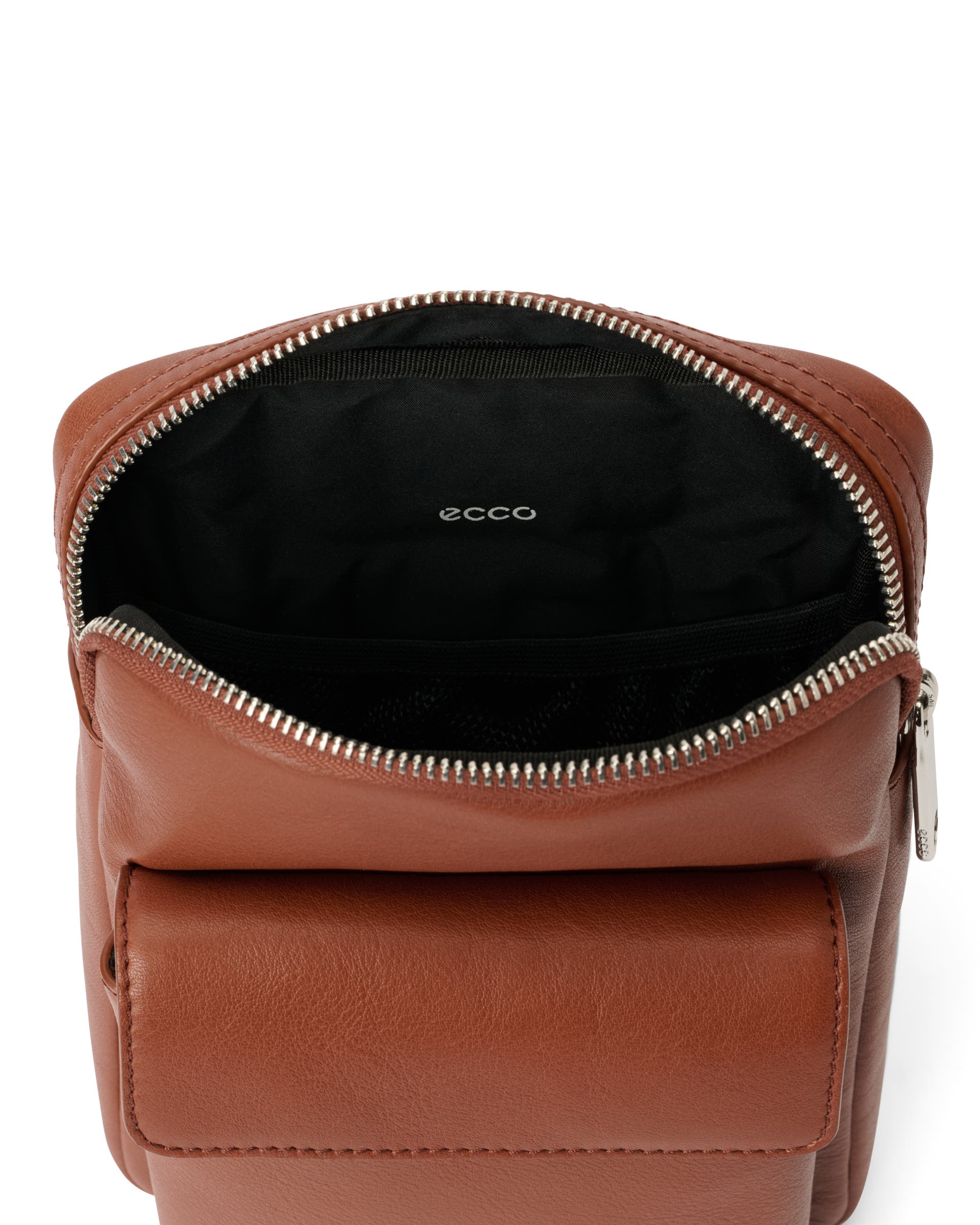 FLAT POUCH CITY CROSSBODY - 브라운 - Inside