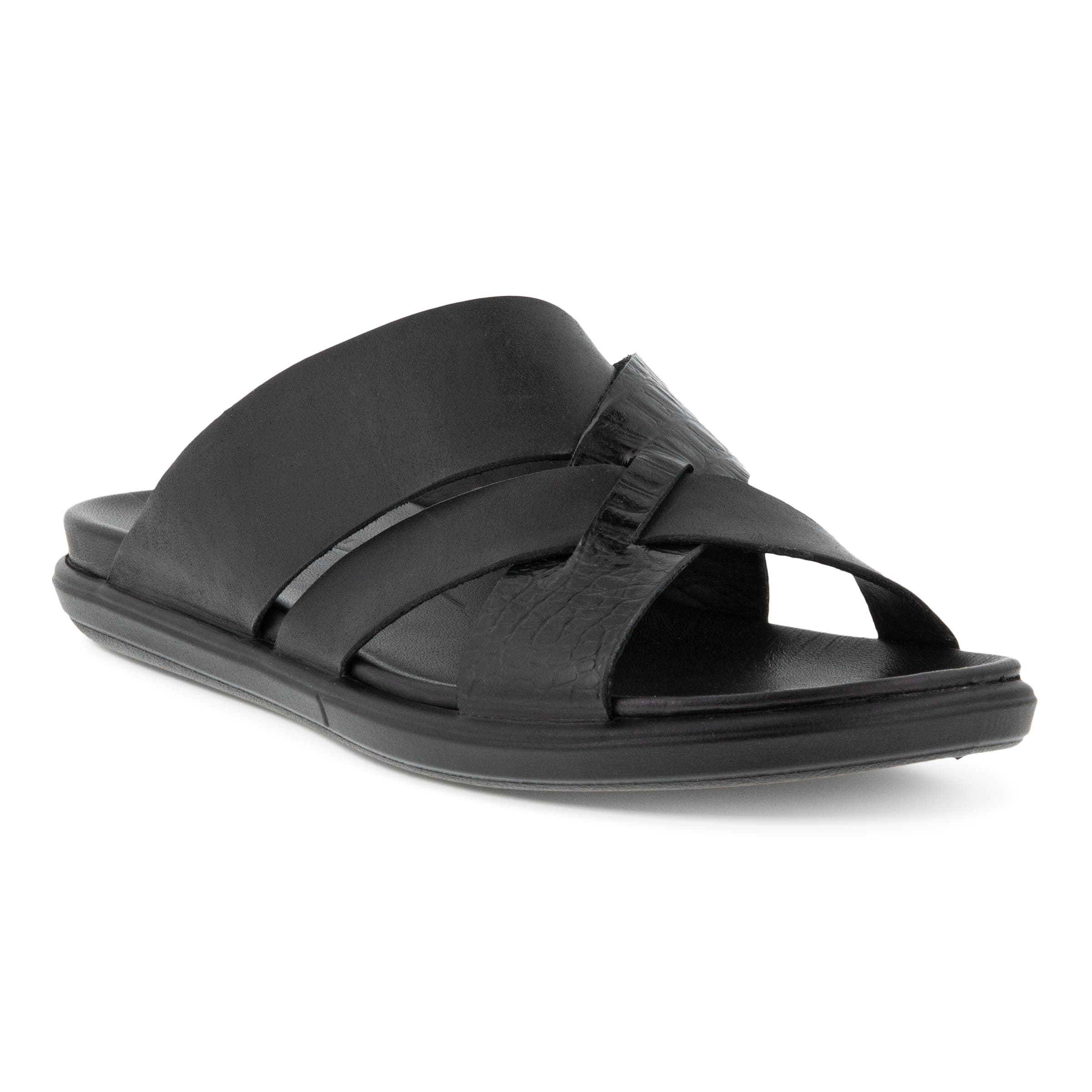 ECCO Simpil Sandal Slide Ladies' Summer Sandals - Black - Main