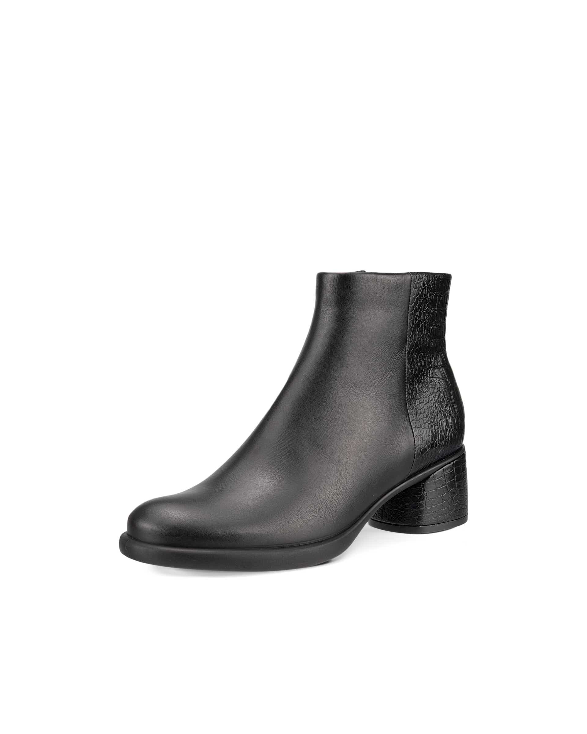 ECCO Sculpted LX 35 ウィメンズ レザーミッドカットブーツ - ブラック - Main