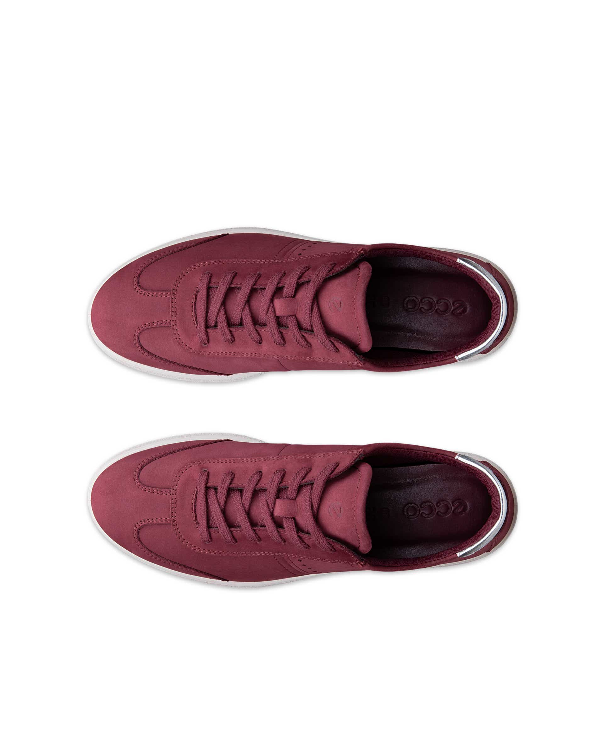 Damskie nubukowe sneakersy ECCO® BELLA 2 - Czerwony - Top left pair