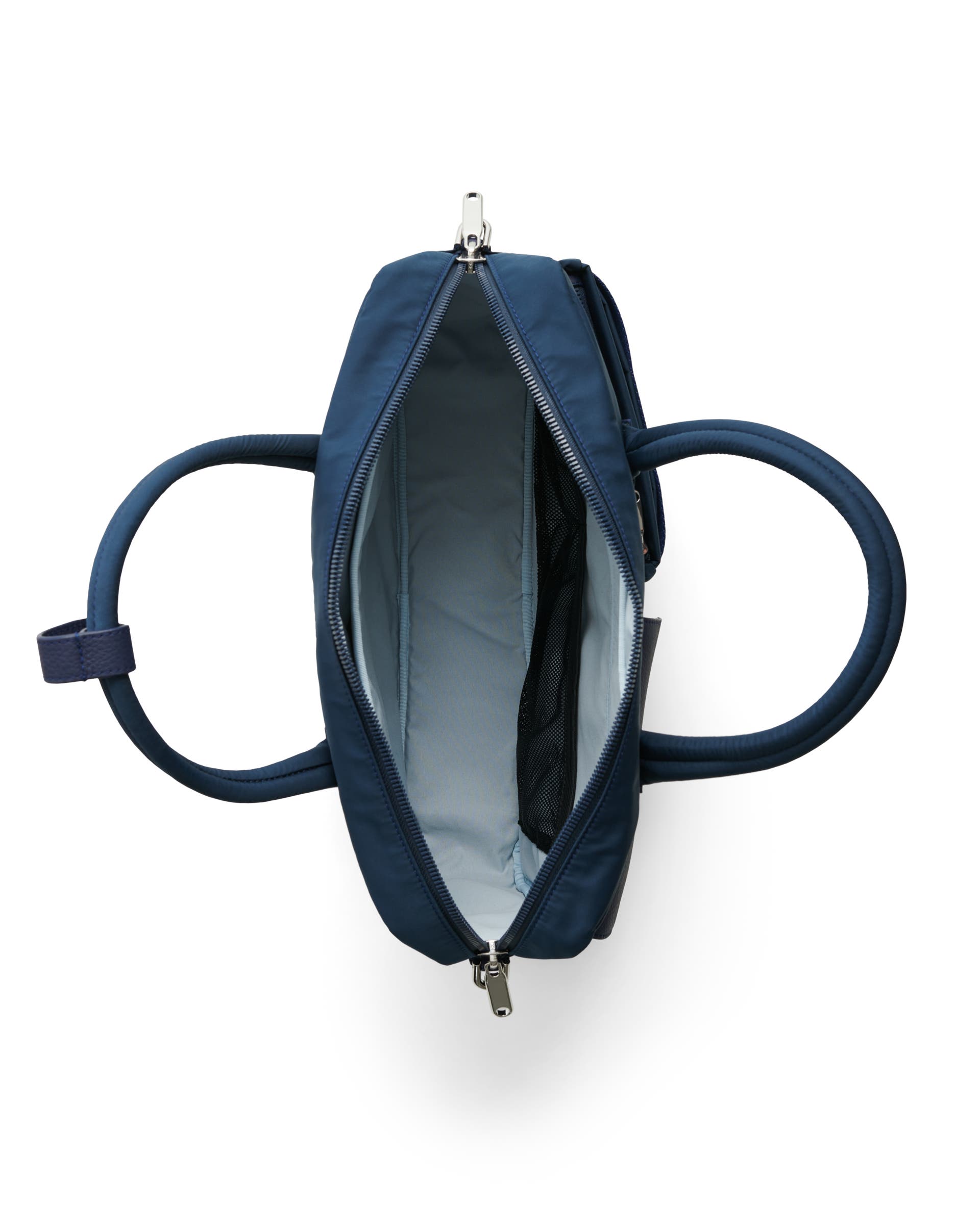 ECCO® Voyager - Leather Travel 12hr Folio Bag - Blue - Birdeye