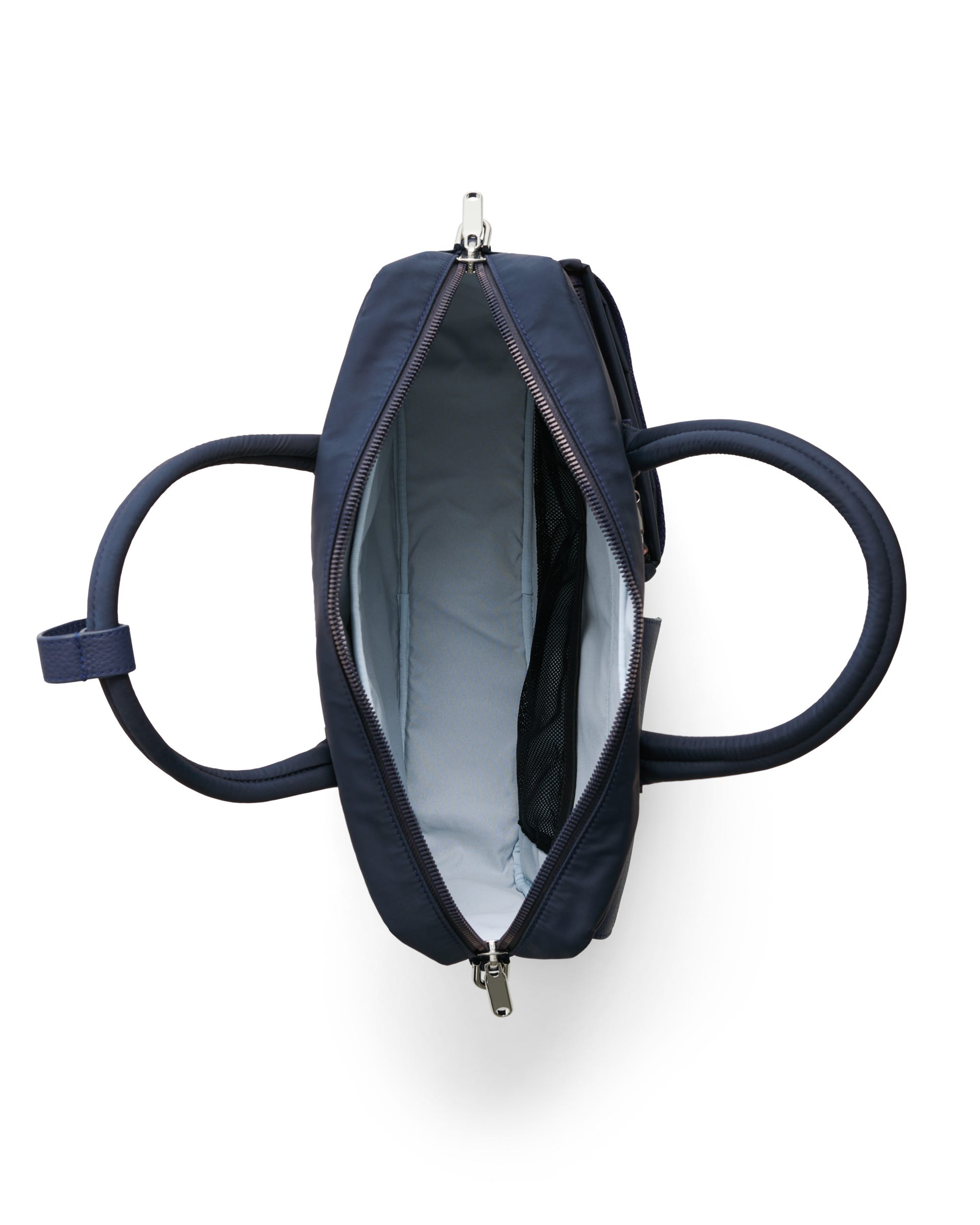 ECCO® Voyager - Leather Travel 12hr Folio Bag - Blue - Birdeye