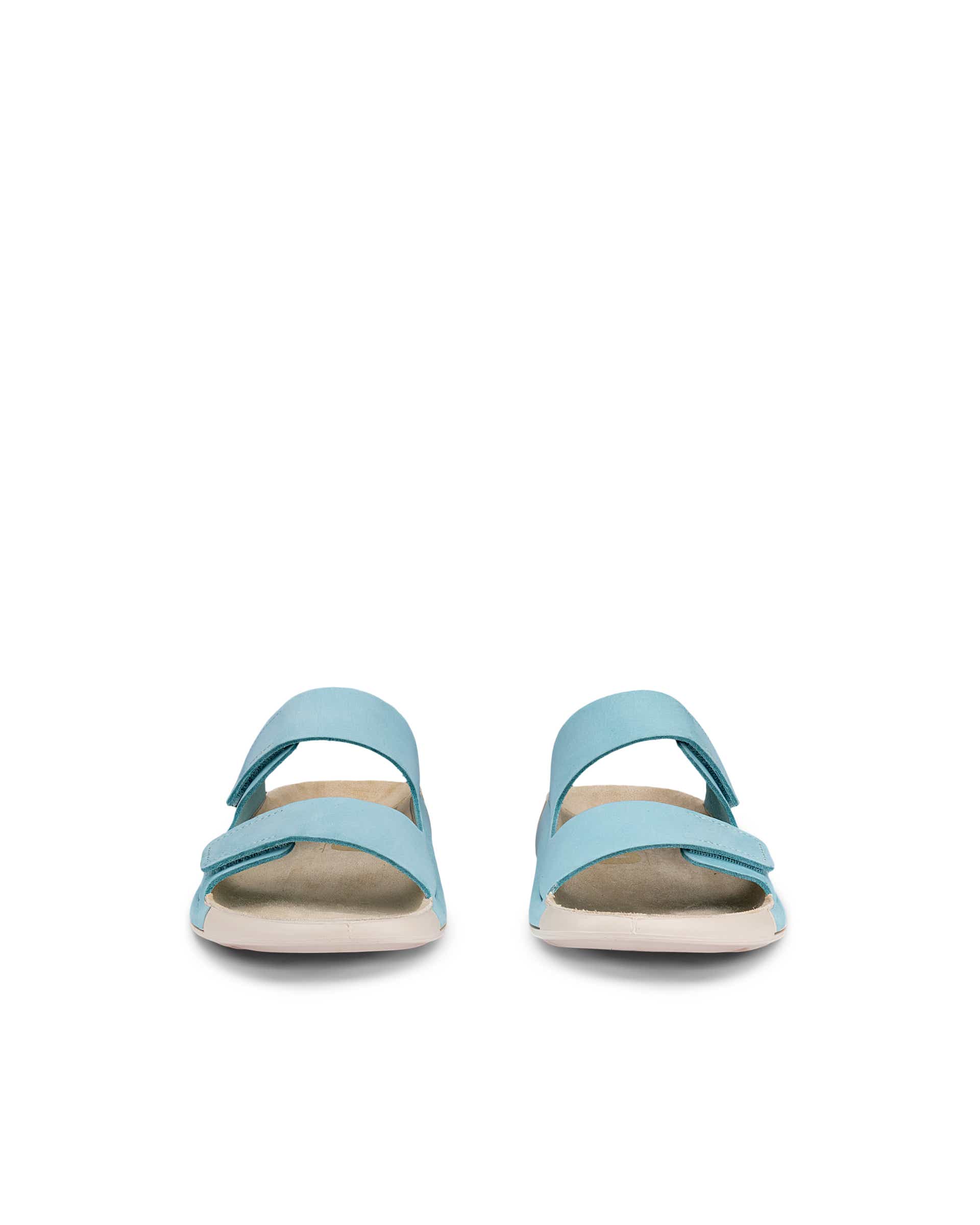 ECCO® Cozmo ženske sandale od nabuka s dvjema trakama - Plava - Front pair