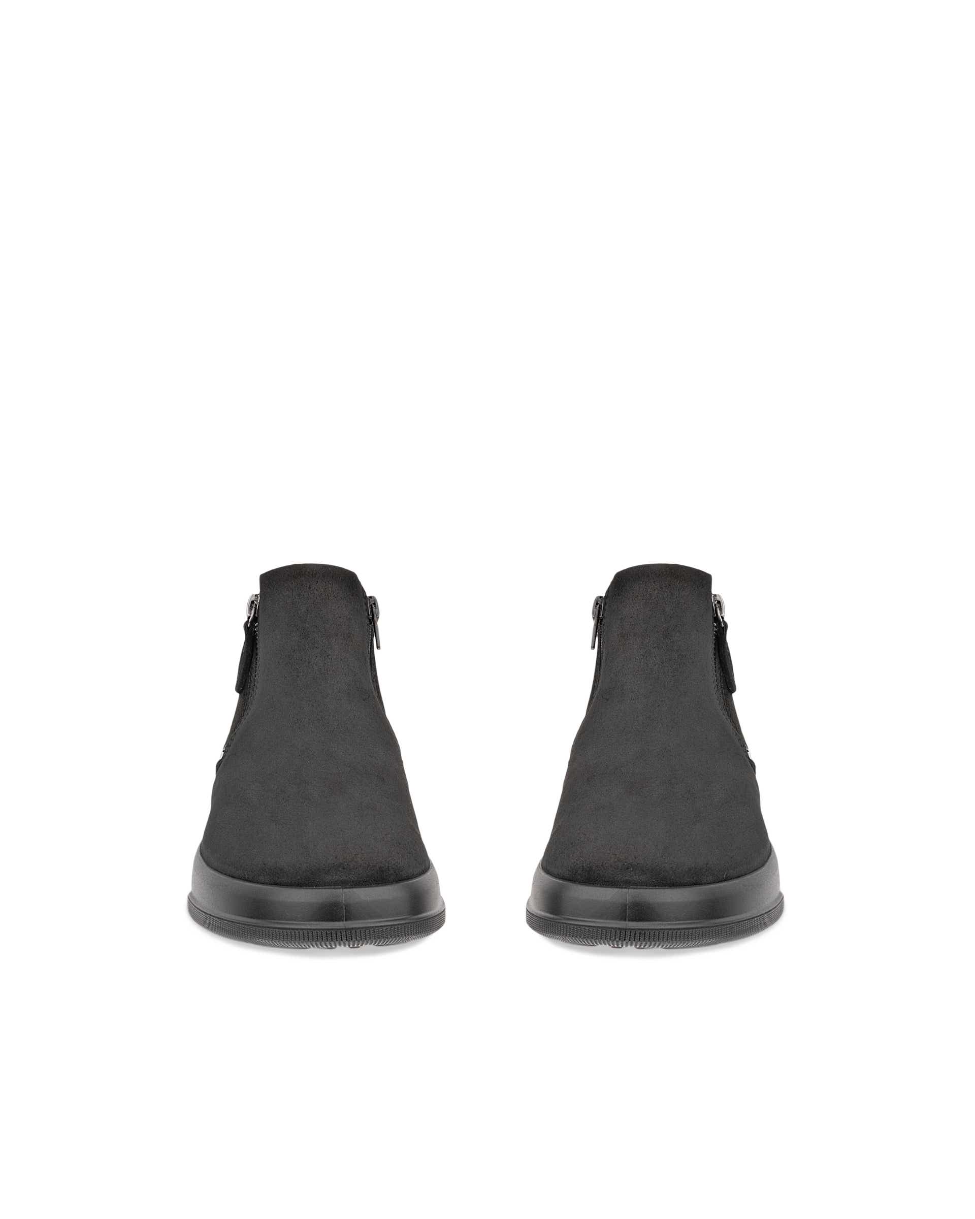 ECCO® MOVE ženske čizme od brušene kože - Crna - Front pair
