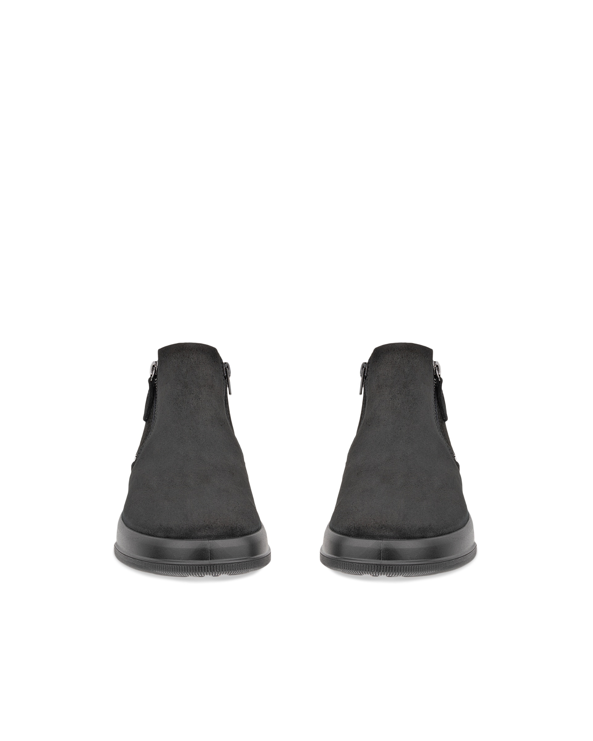 ECCO® MOVE ženske čizme od brušene kože - Crna - Front pair