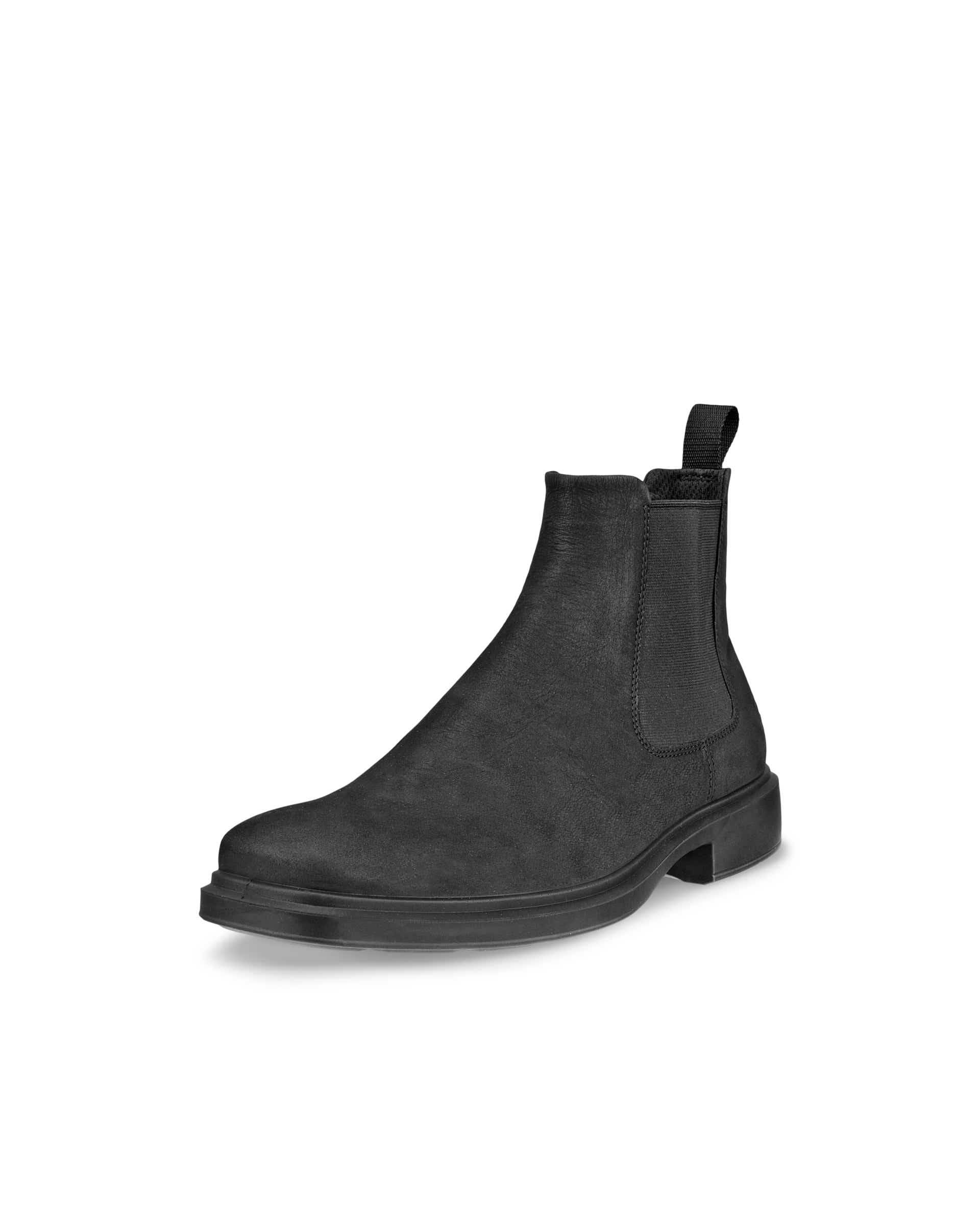 Men's ECCO® Helsinki 2 Nubuck Chelsea Boot - Black - Main