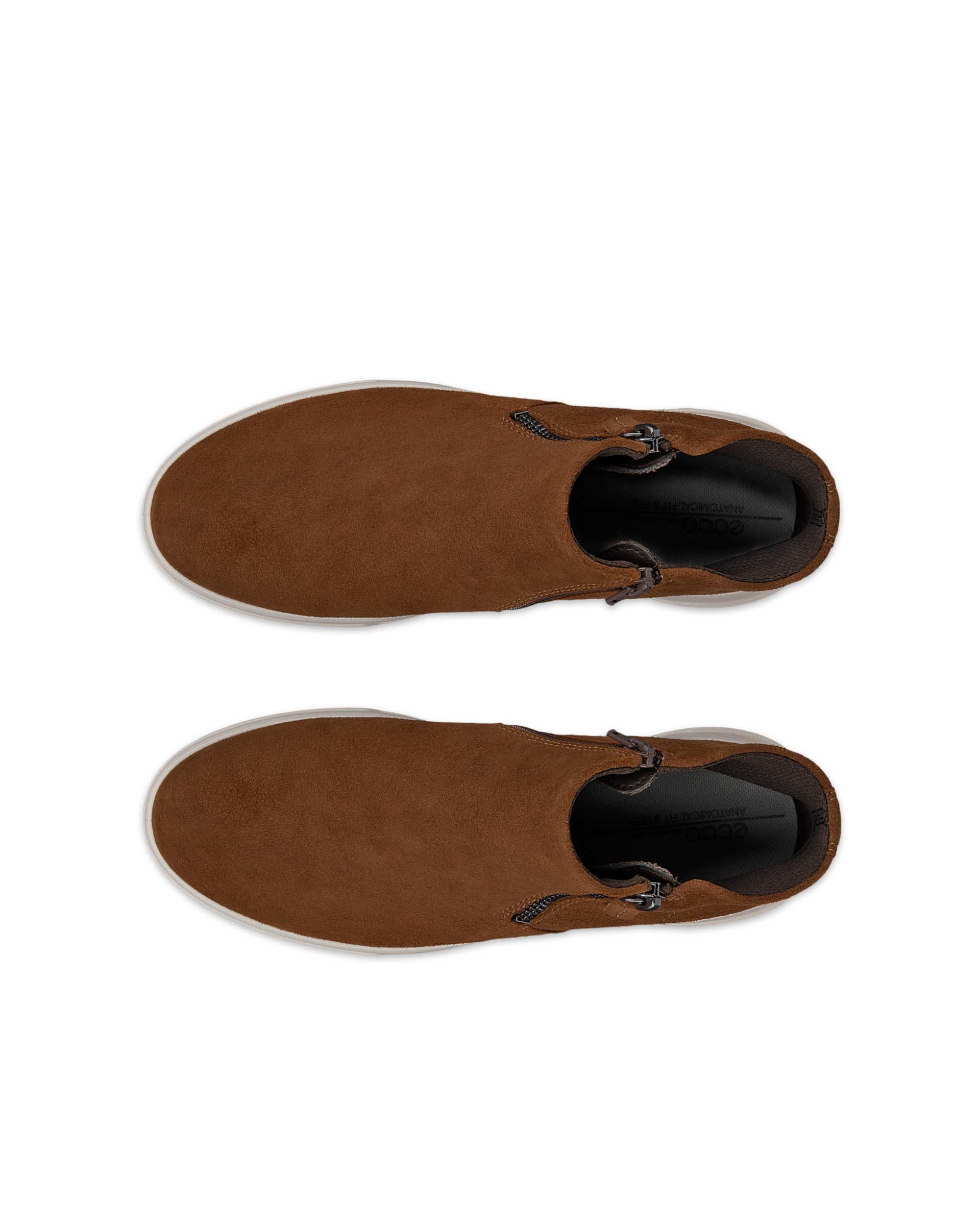ECCO® MOVE ženske čizme od brušene kože - Smeđa - Top left pair