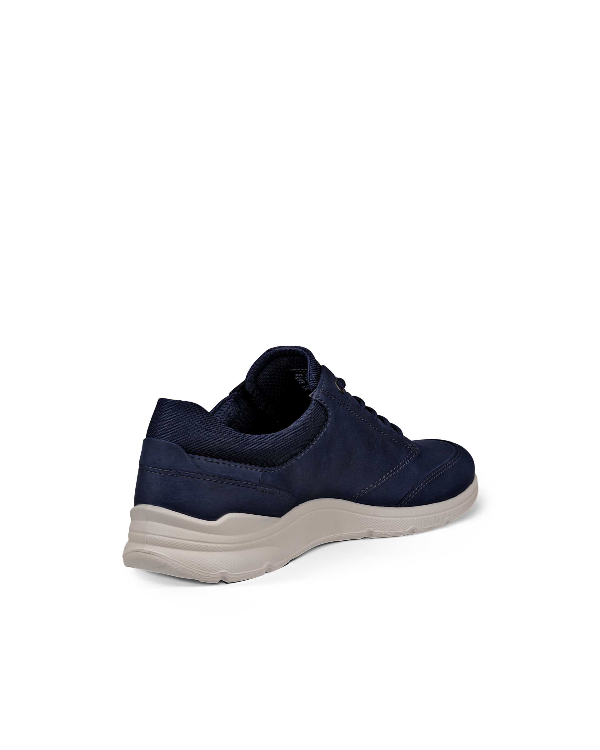 ECCO® Irving chaussures en nubuck pour homme - Bleu - Back