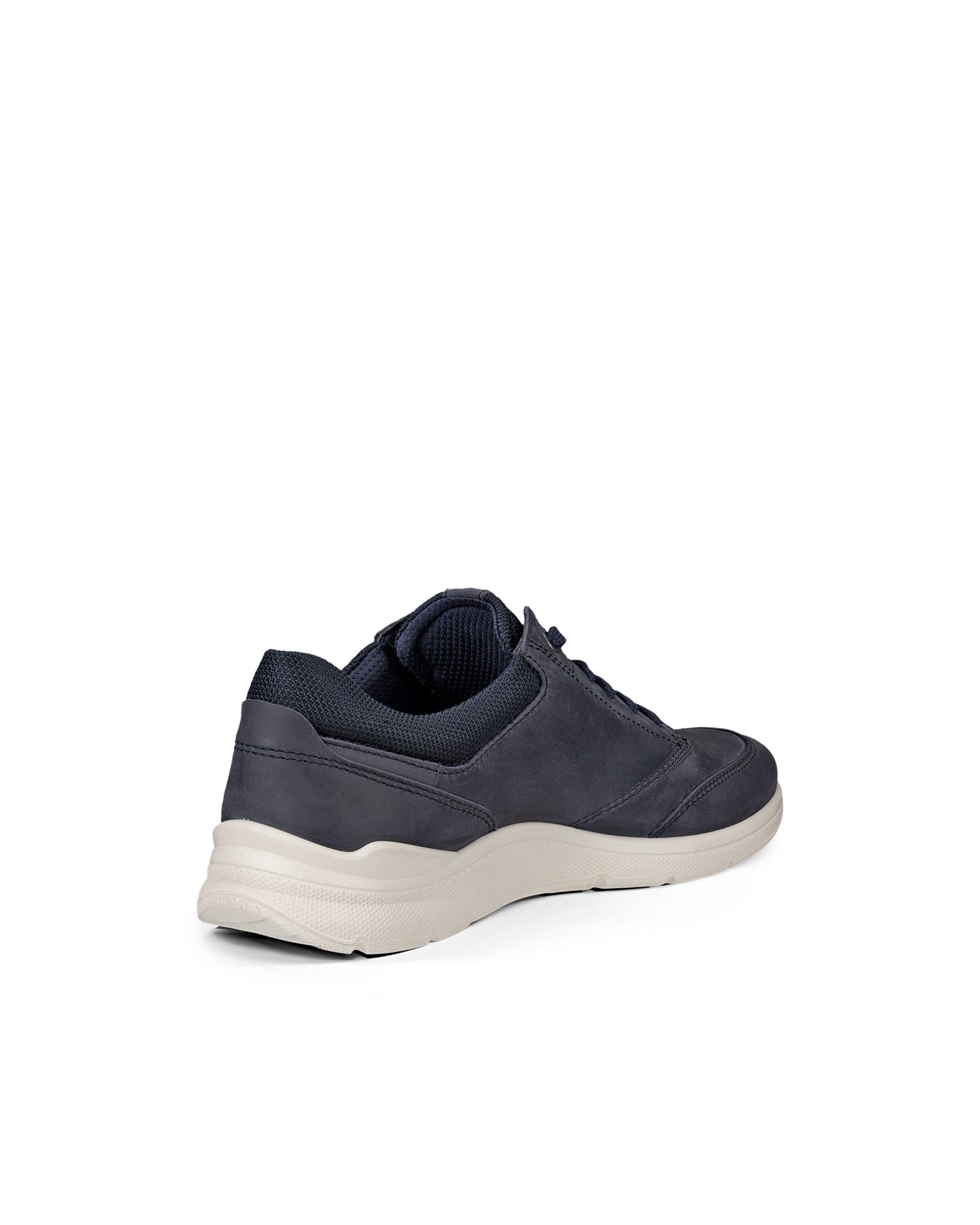 Męskie sznurowane buty z nubuku ECCO® IRVING - Niebieski - Outside