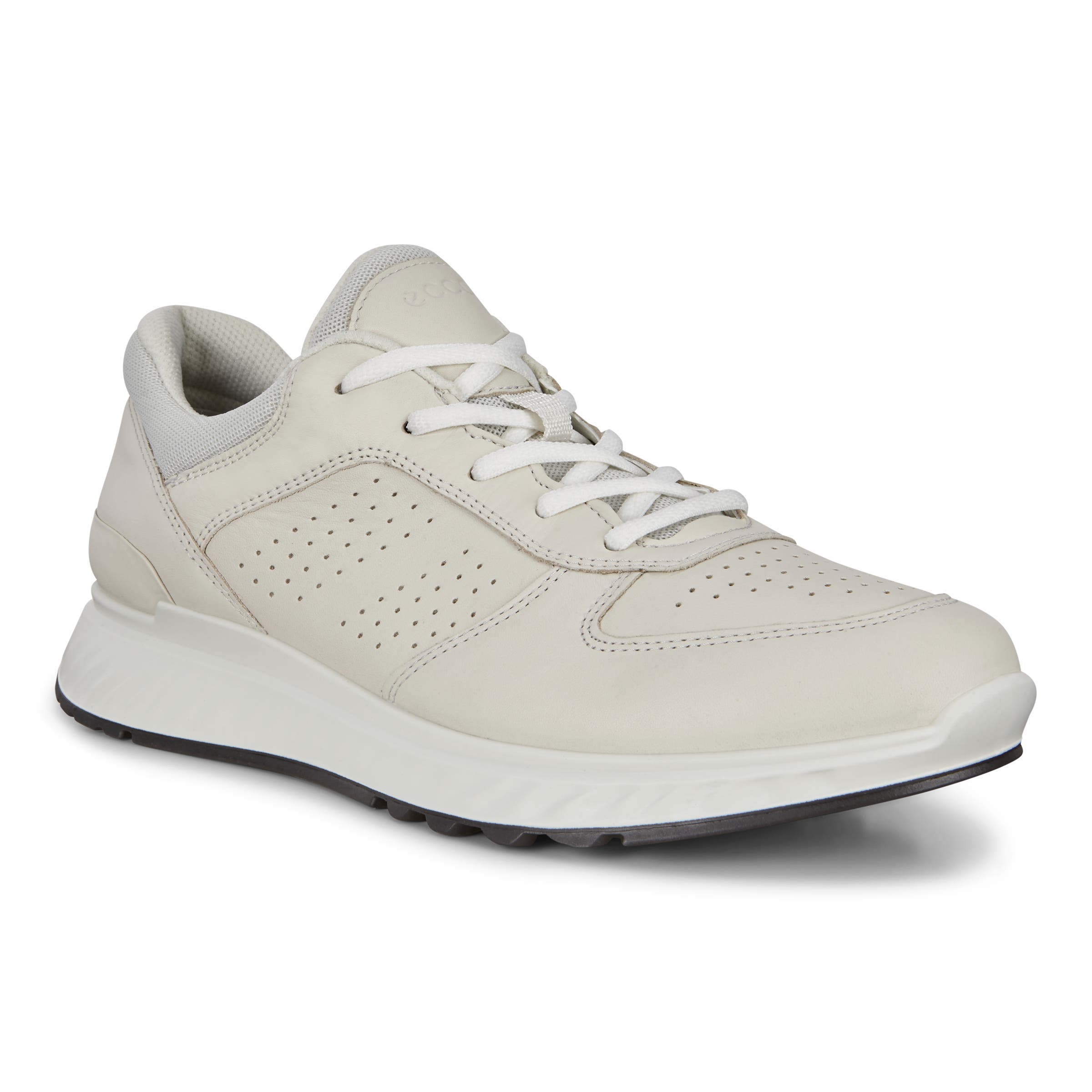 Men's ECCO® Exostride Leather Outdoor Sneaker - White - Main