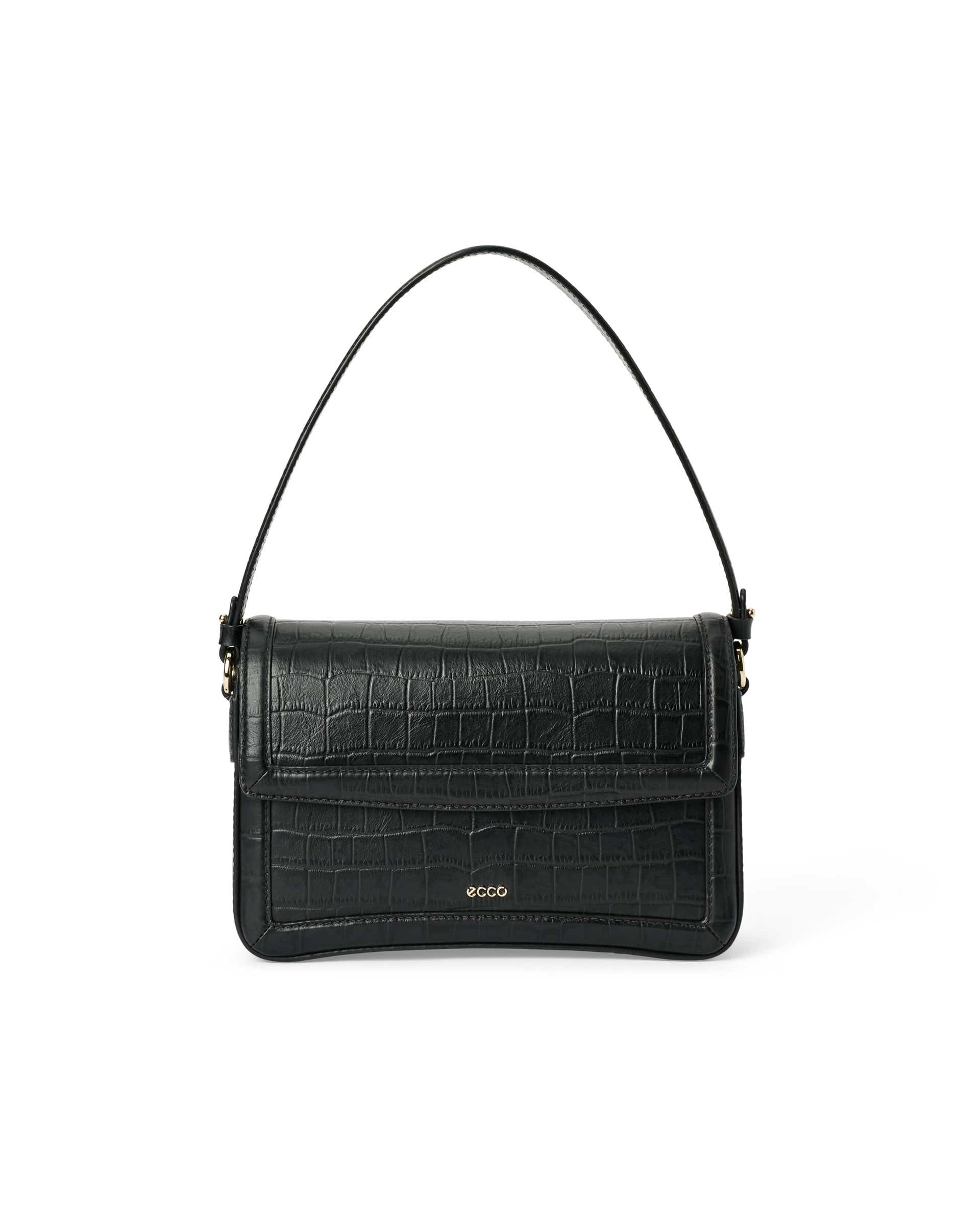 ECCO® PINCH BAG crossbody lædertaske med opadbuet bund til damer - Sort - Main