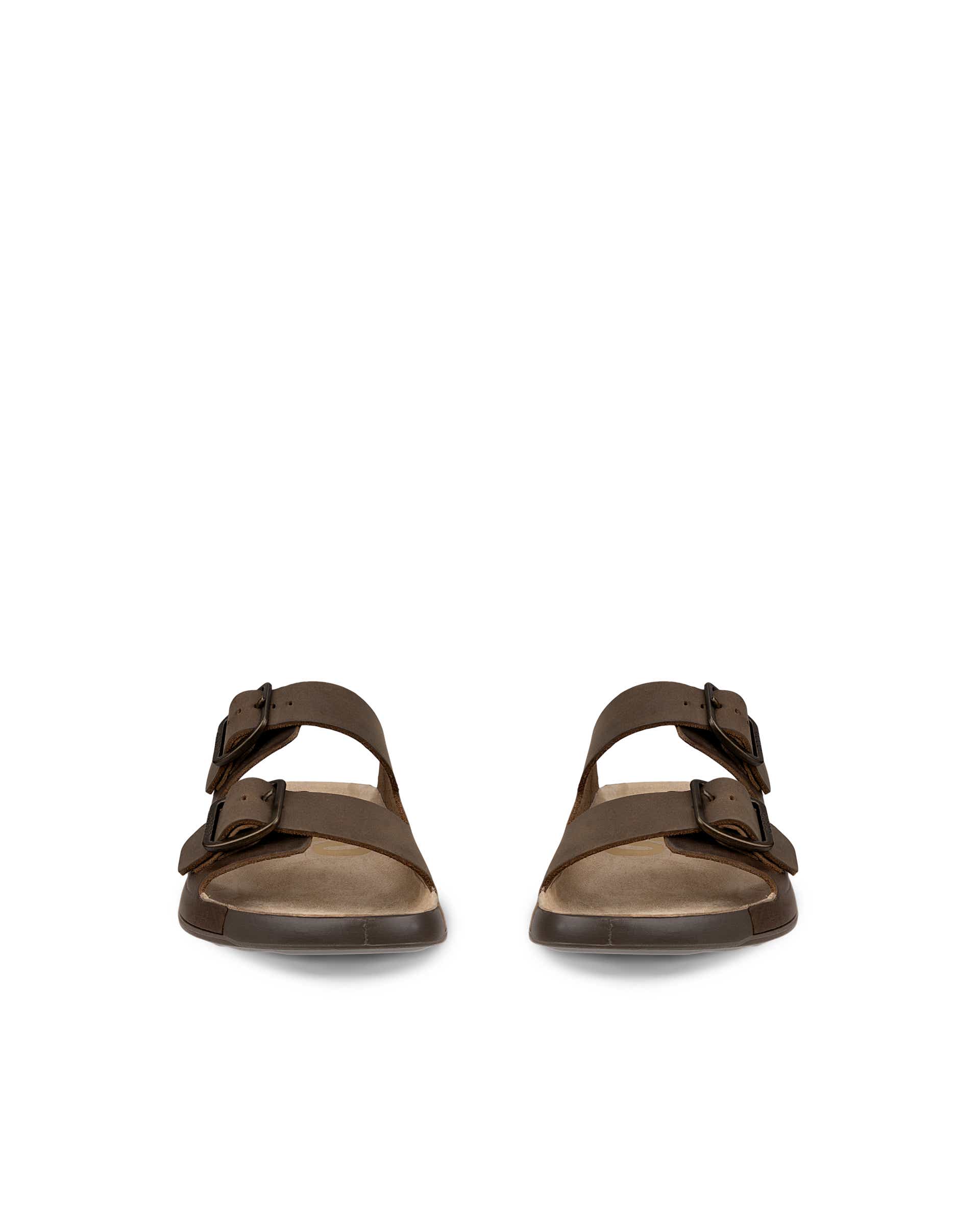 ECCO® Cozmo muške sandale od nabuka s dvjema trakama - Smeđa - Front pair