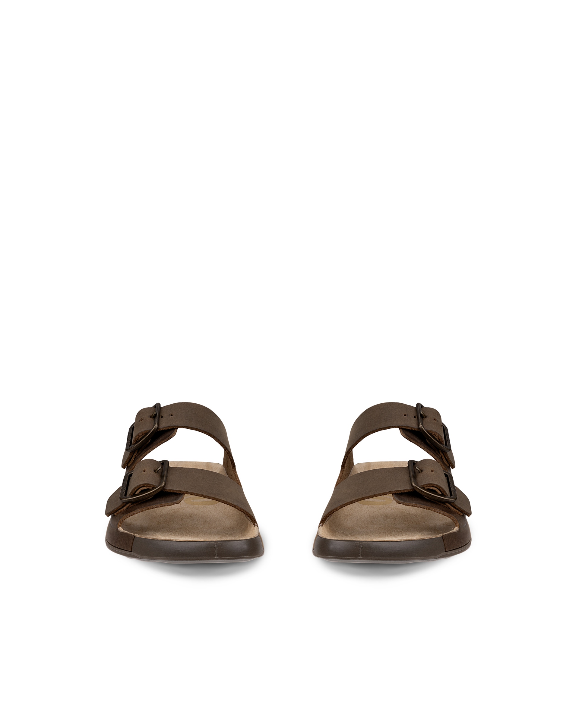ECCO® Cozmo muške sandale od nabuka s dvjema trakama - Smeđa - Front pair