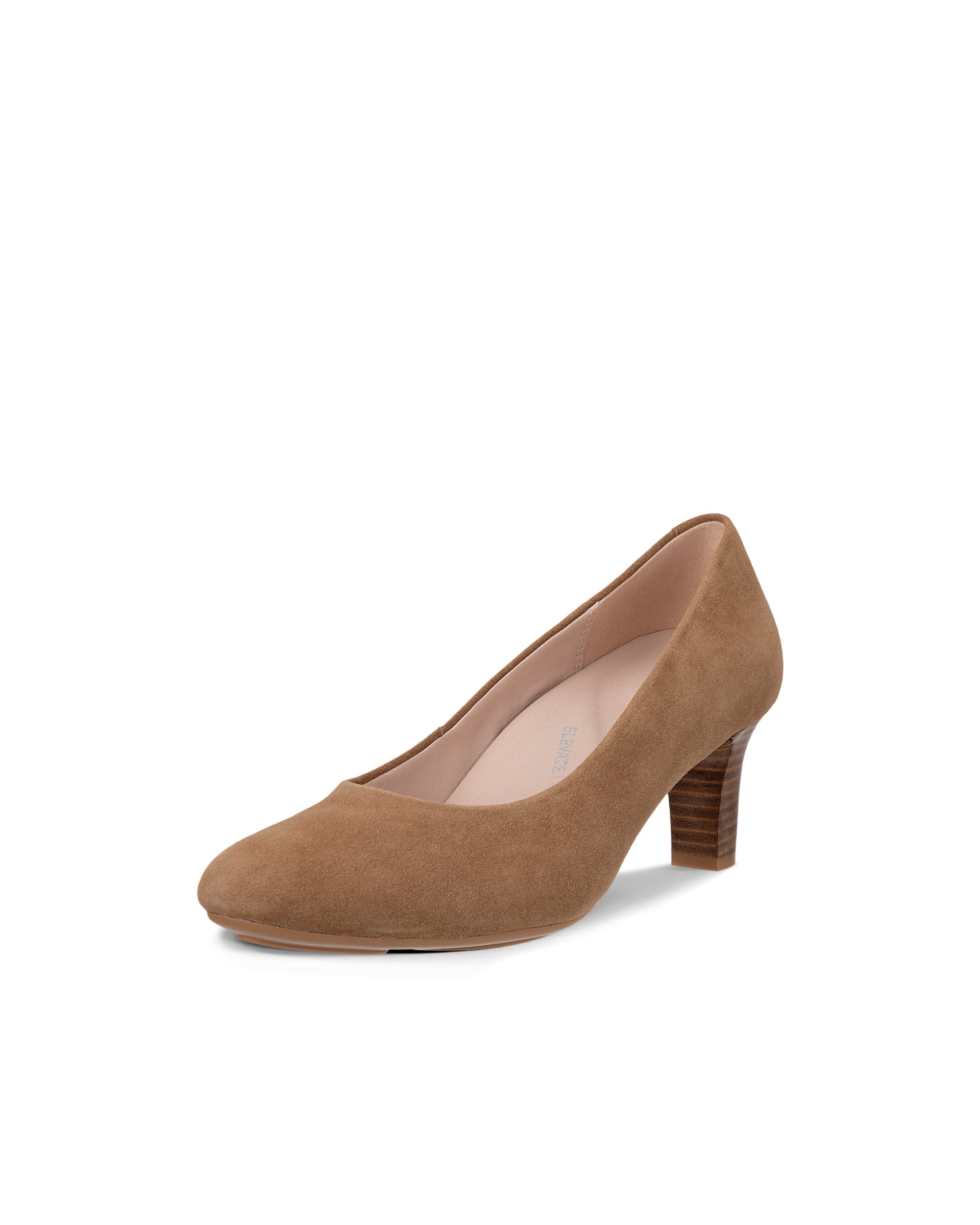 ECCO® ELEVATE 55 escarpins à talon haut en daim pour femme - Brun - Outside