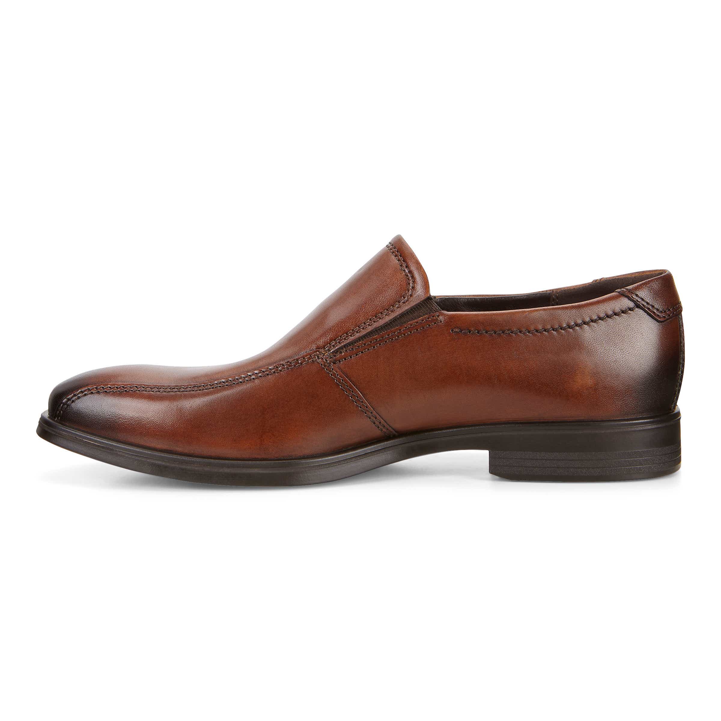ECCO Men's Melbourne Slip-On Dress Shoes - Brown - Inside