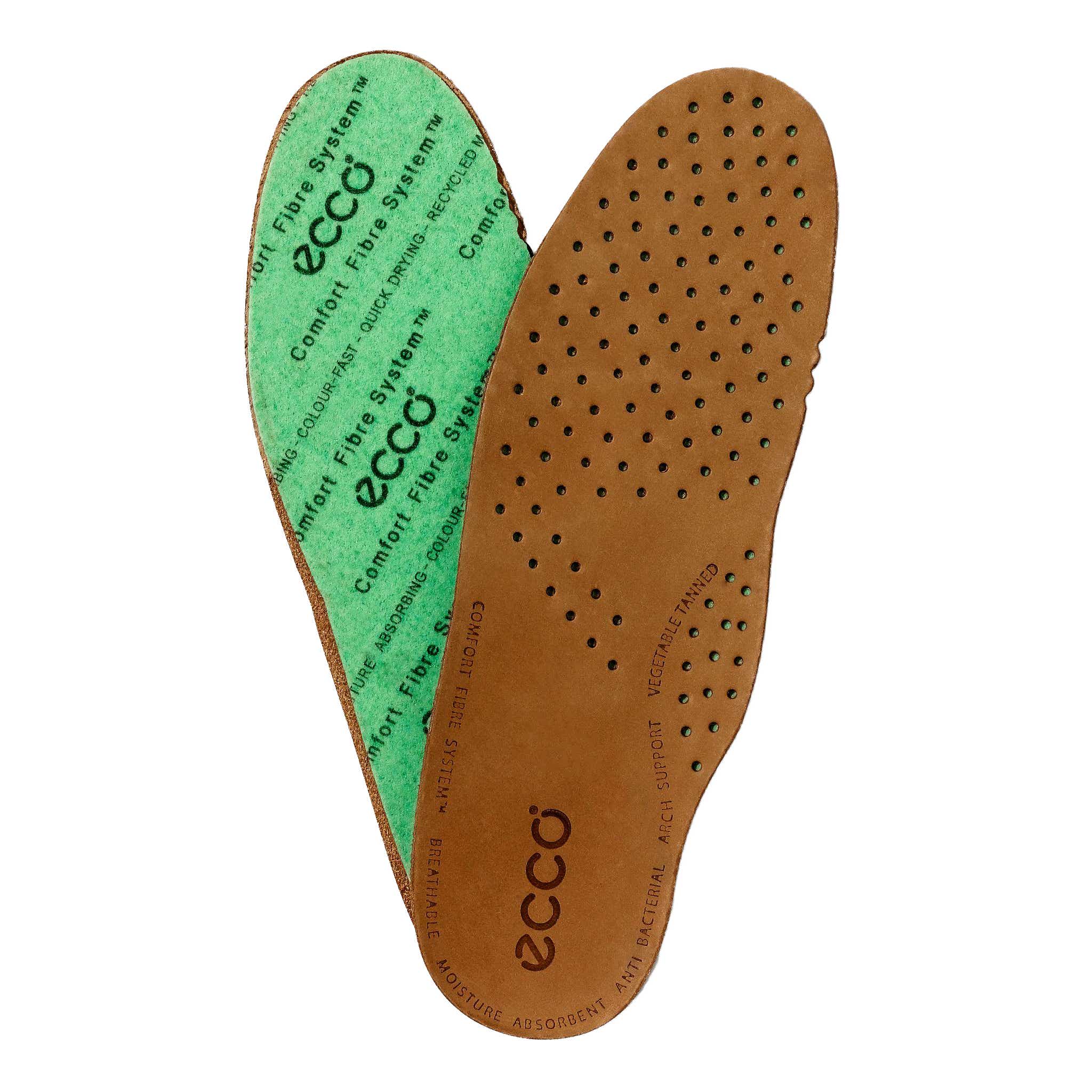 ECCO® Ladies Leather Insole - Brown - Main
