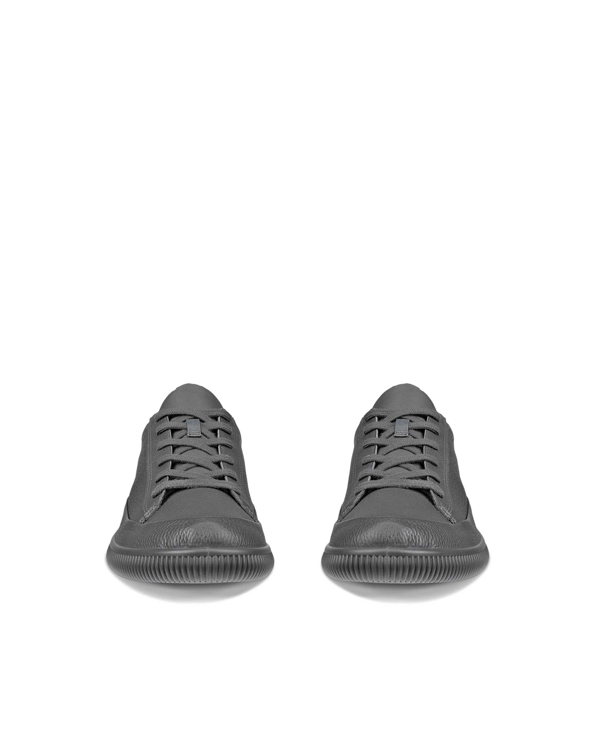 ECCO SOFT ZERO Men メンズ レザースニーカー | グレー ECCO SOFT ZERO Men メンズ レザースニーカー | グレー
