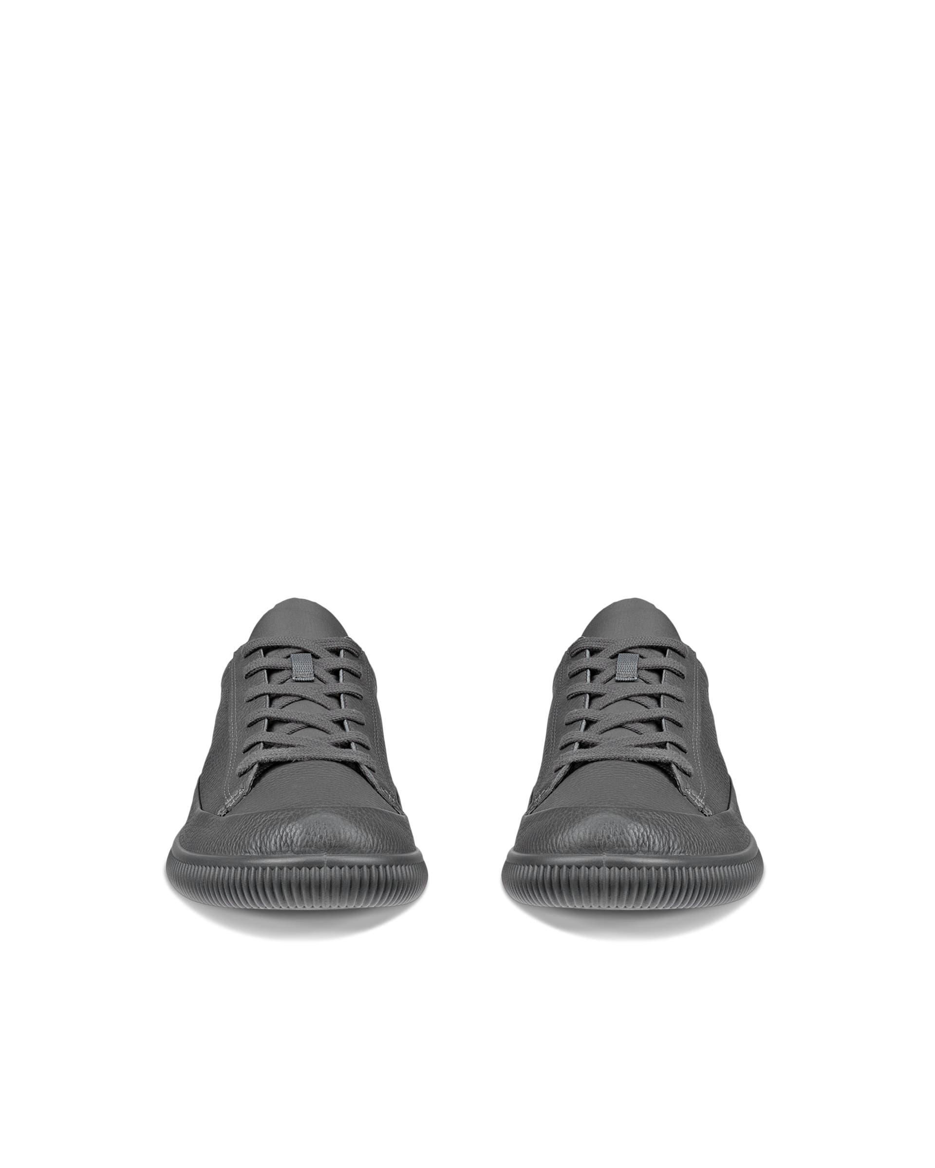 Męskie nubukowe sneakersy ECCO® SOFT ZERO - Szary - Front pair