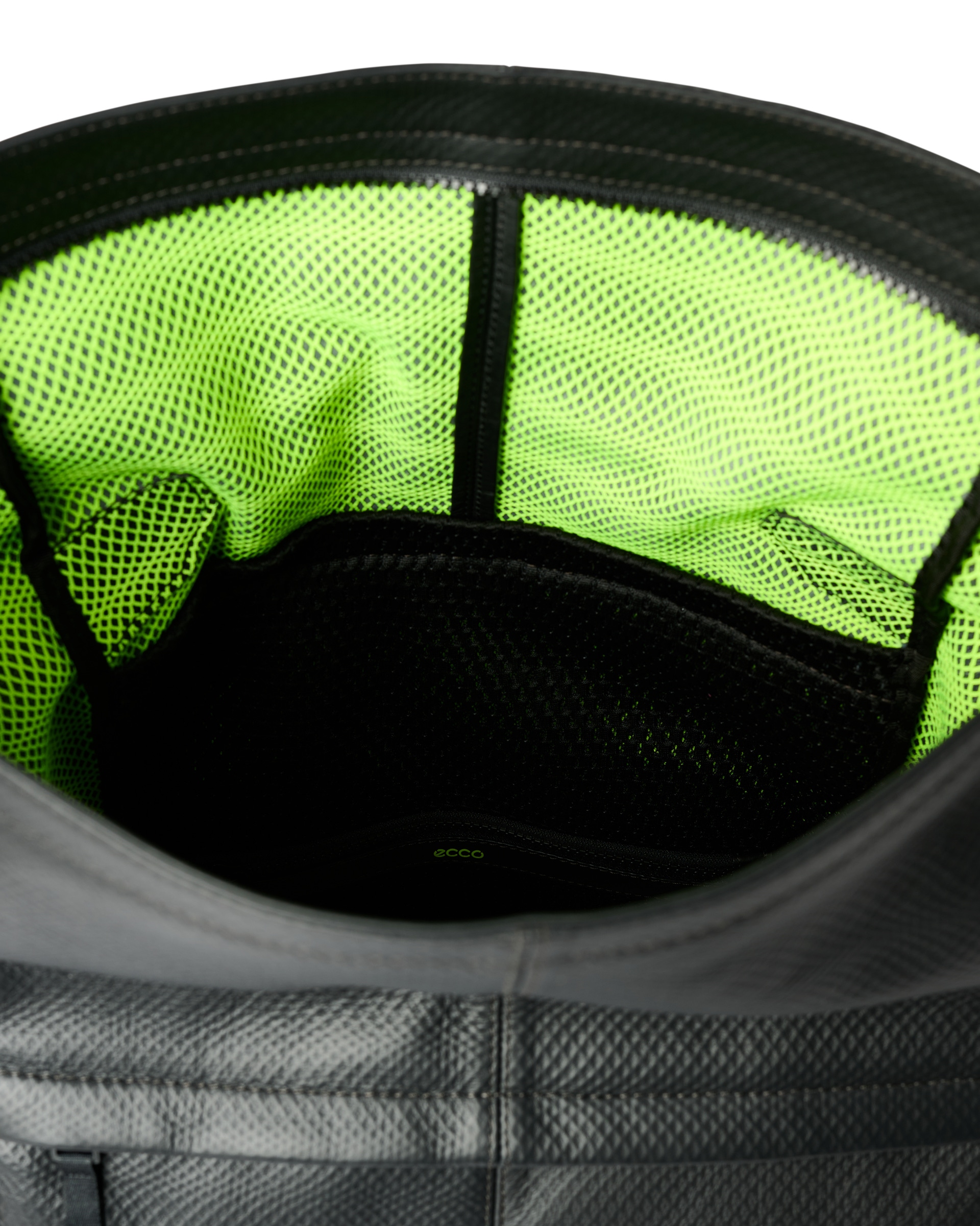 ECCO® Trapeze Journey Textile Backpack - Black - Inside