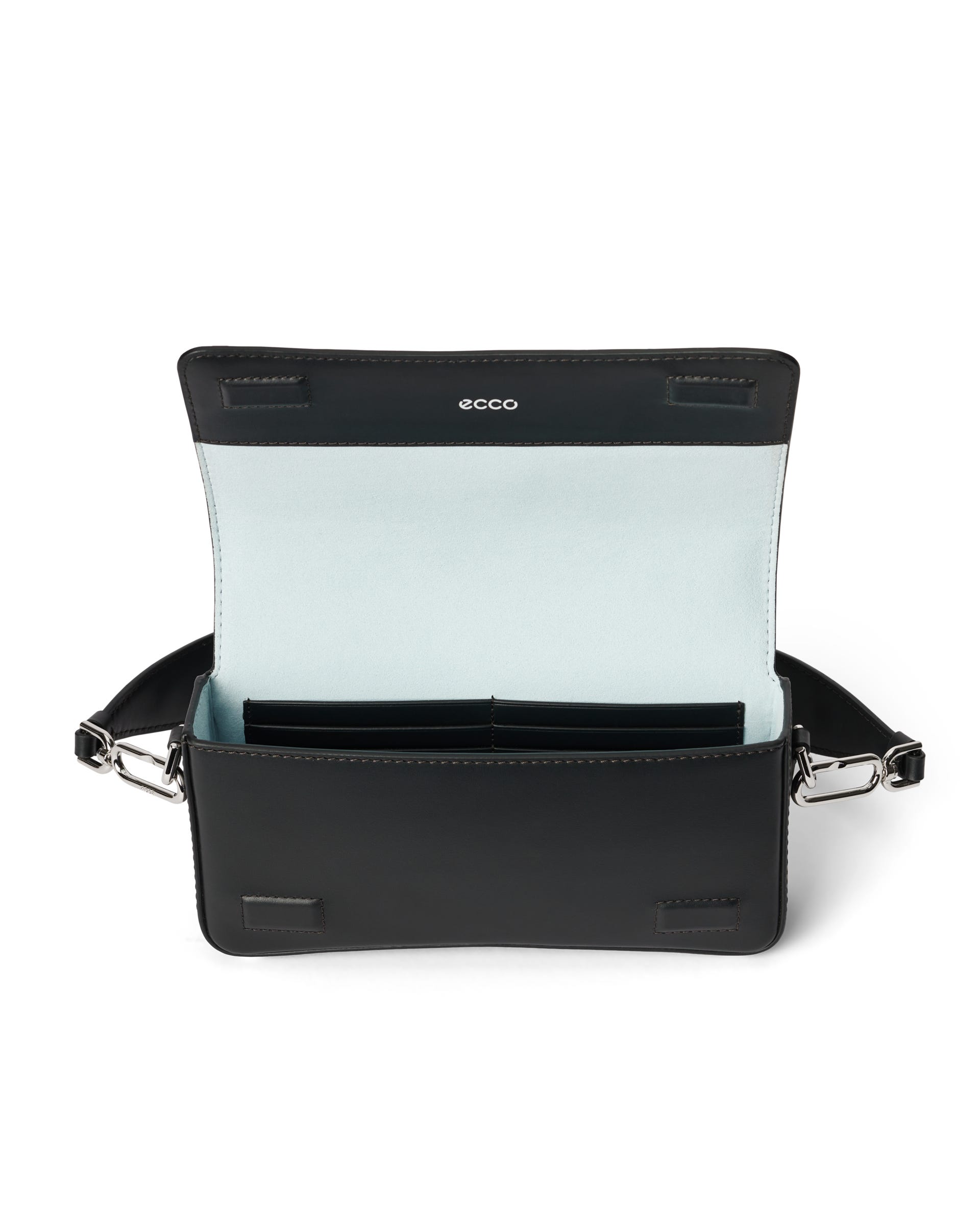 ECCO Pinch Small E Wave Studded レザーショルダーバッグ - ブラック - Inside