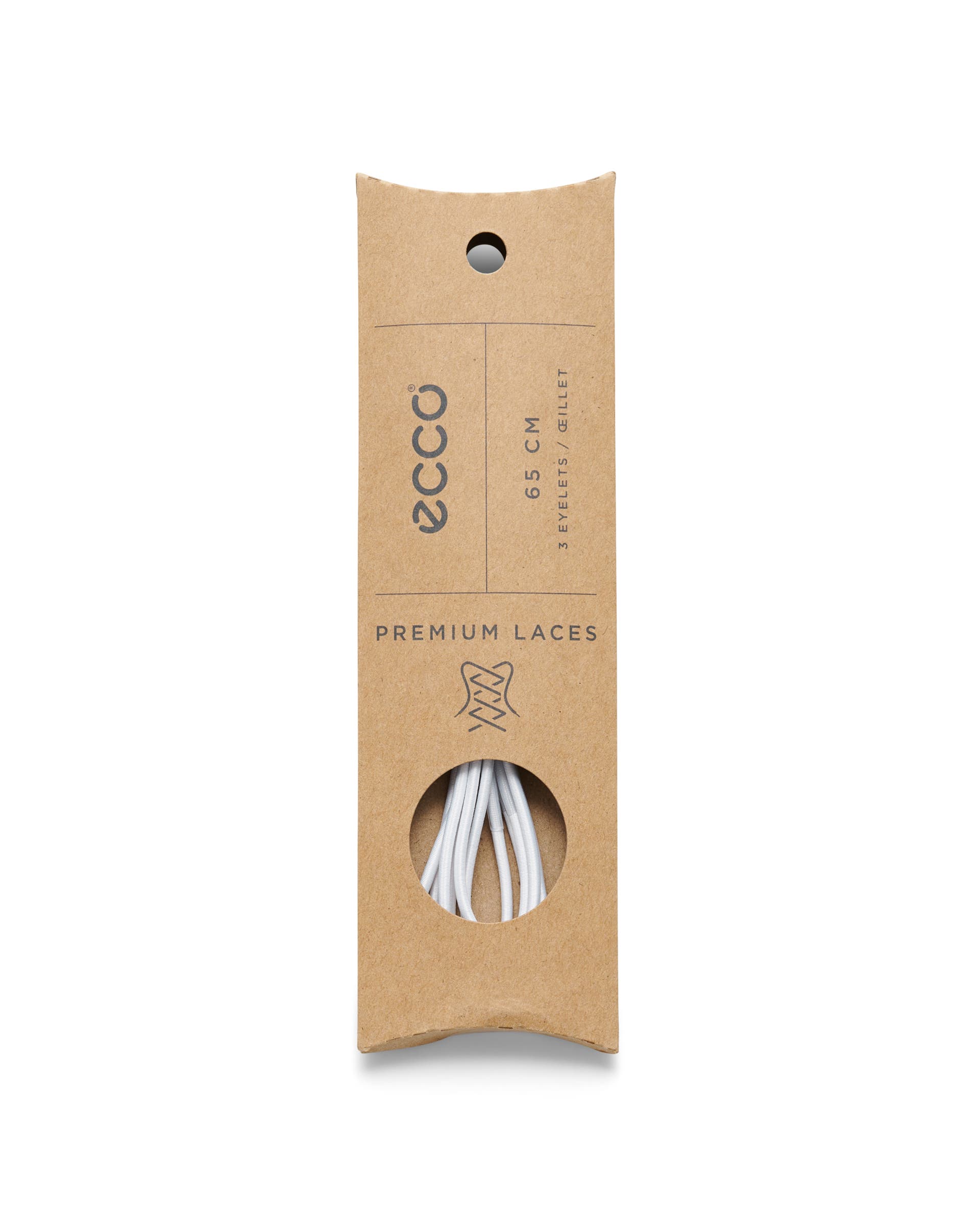 ECCO® Fast Lock Laces (65mm) - White - Detail-2